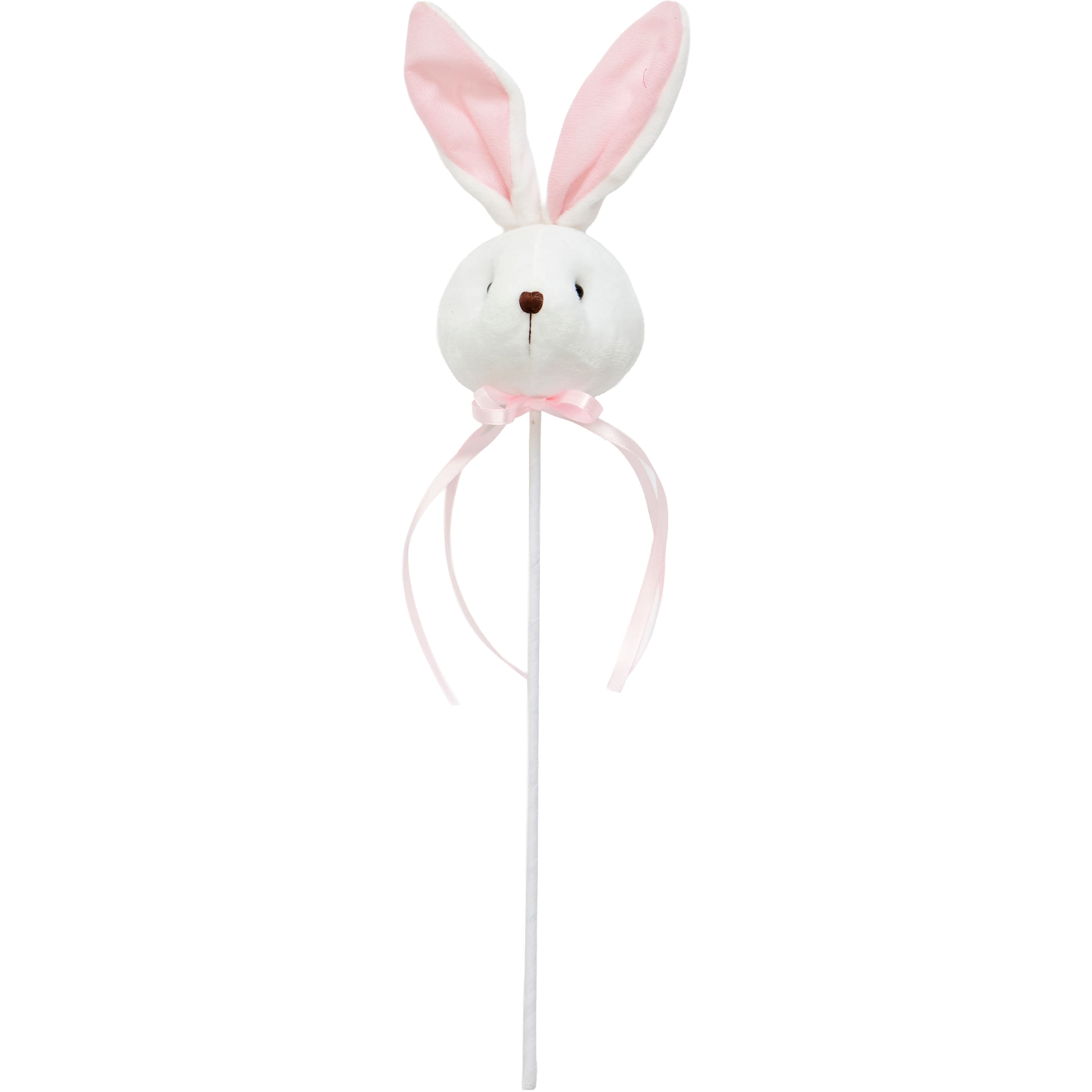 Worth Imports 19" White & Pink Bunny Head Stems, 5ct.