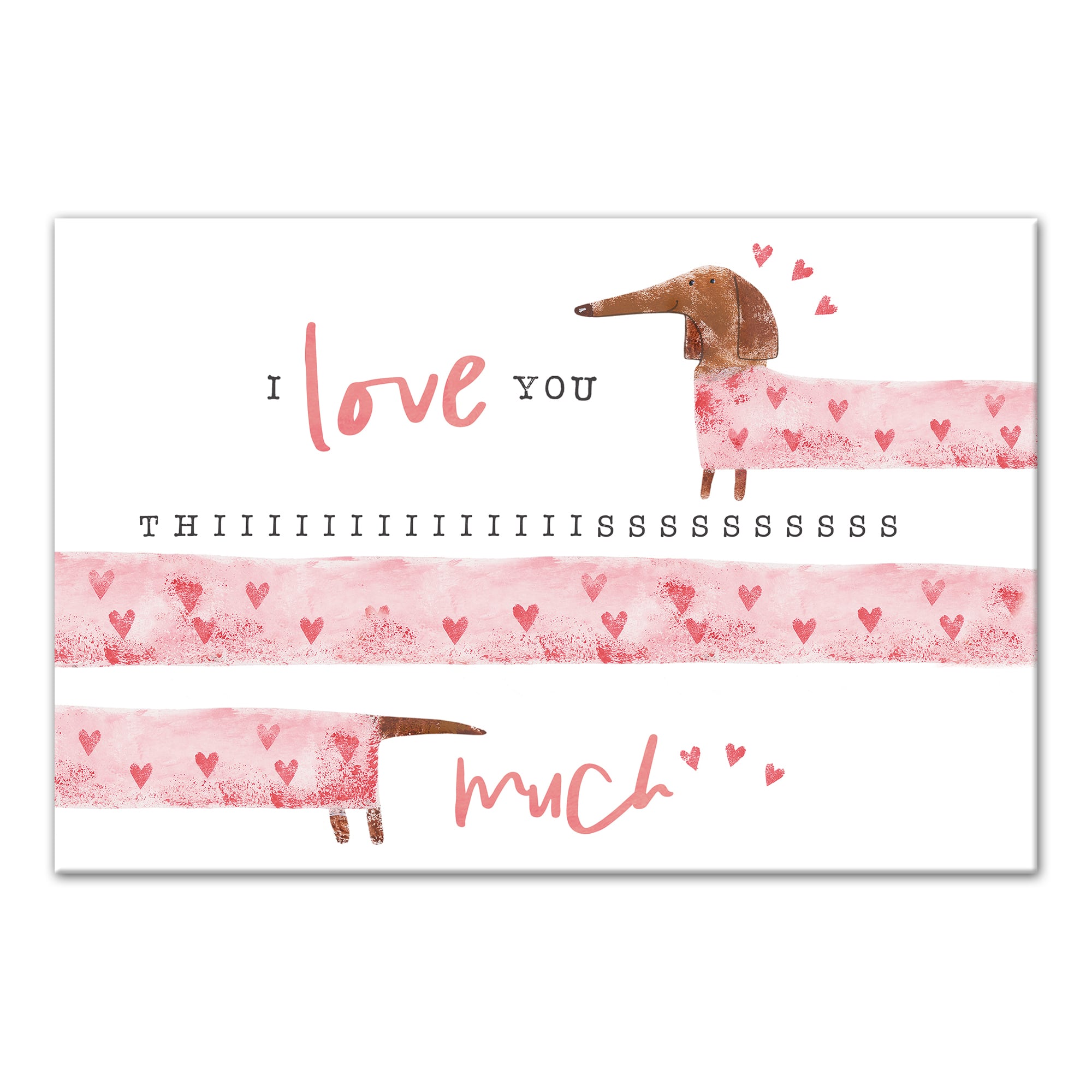 Love You This Much Canvas Wall Art