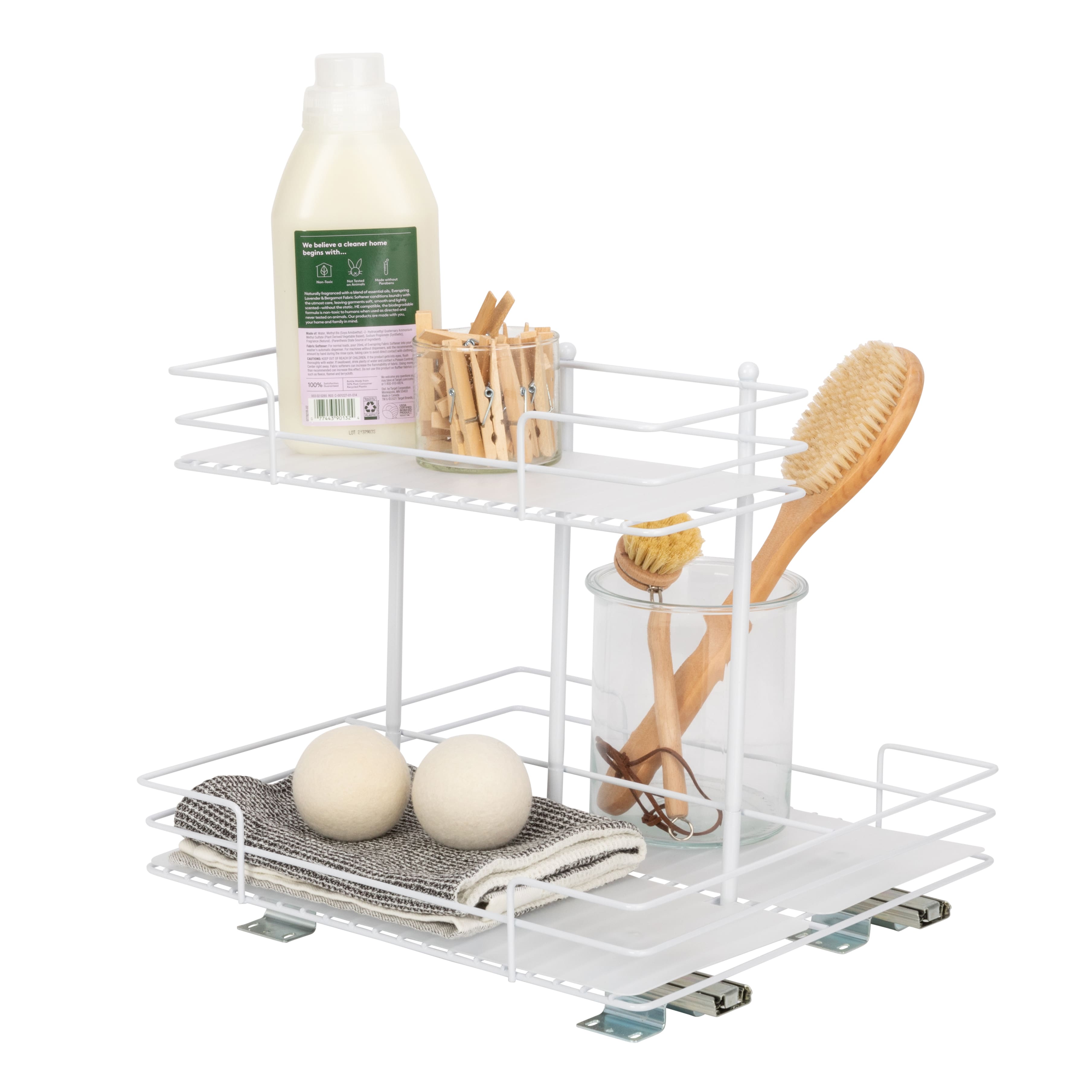 Household Essentials Glidez Double-Sided 2-Tier Organizer