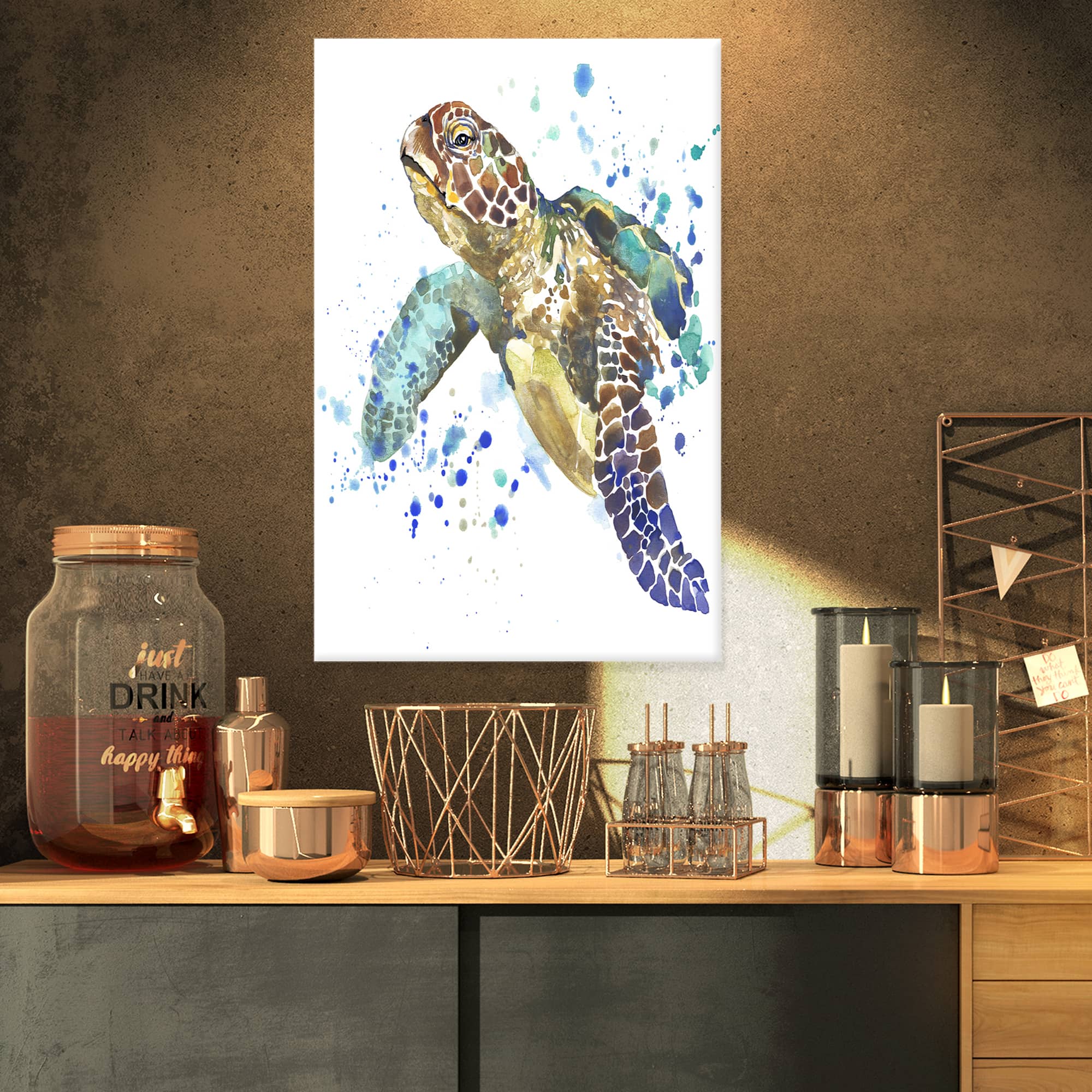 Designart - Blue Sea Turtle