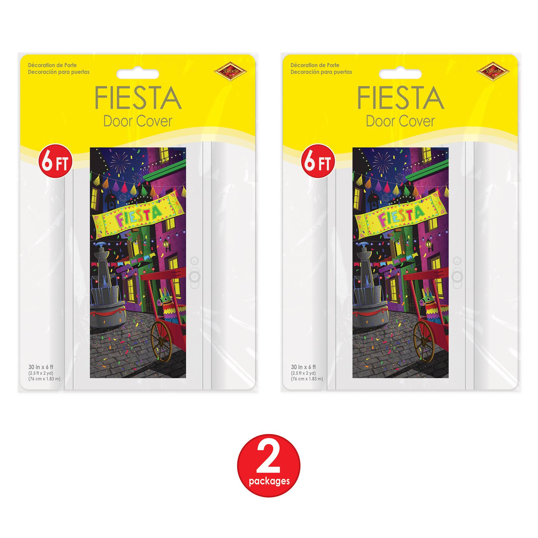 Beistle 6ft. x 30" Fiesta Door Cover Packs, 2ct.