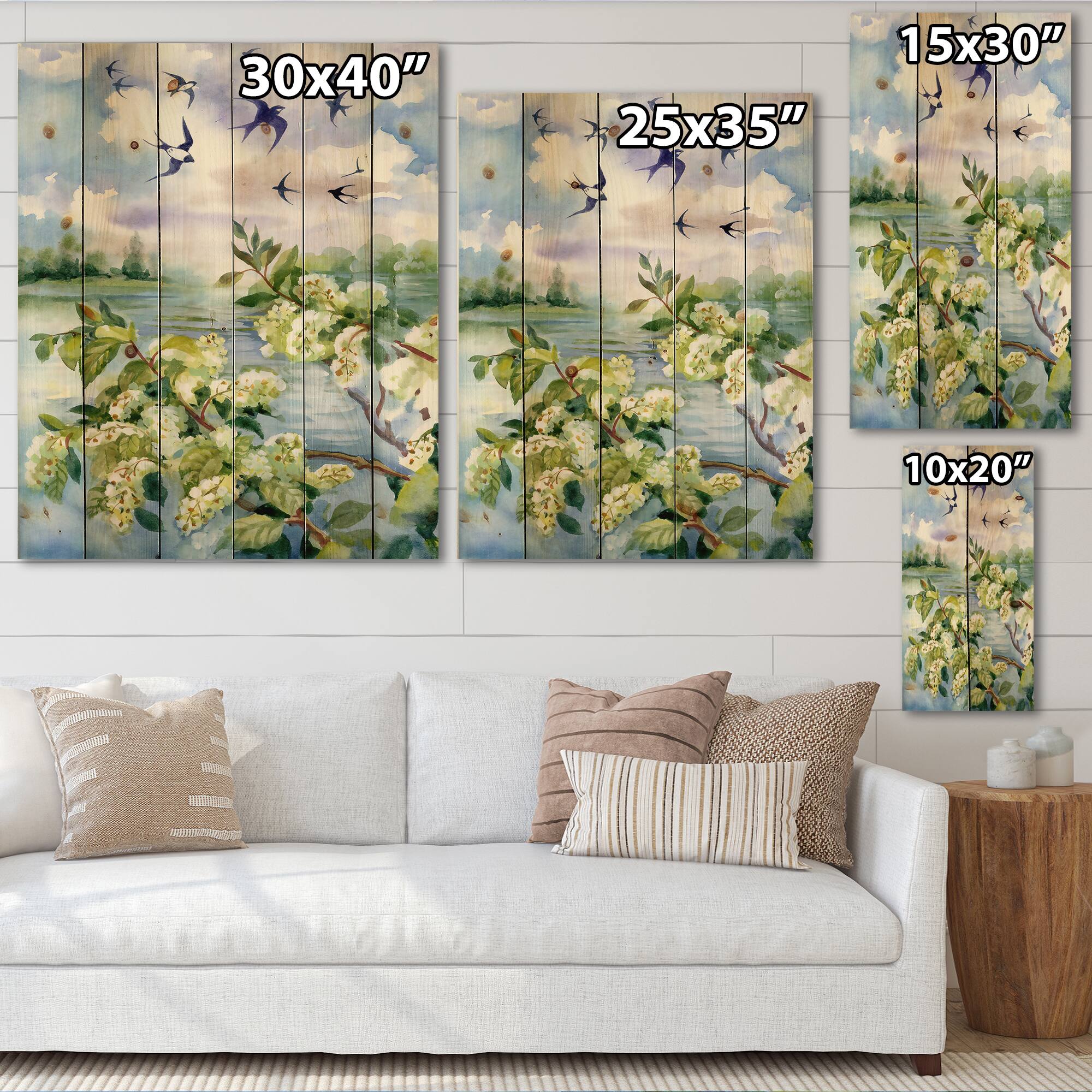 Designart - Flowers of The Cherry Blossoms On A Spring Day
