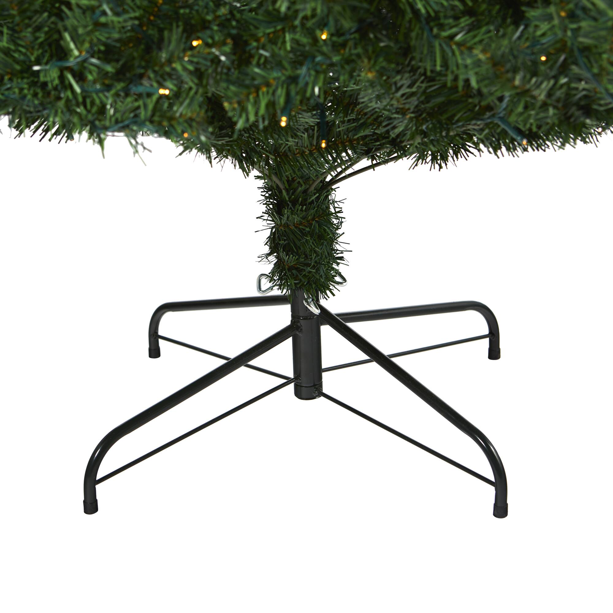 7ft. Pre-Lit Northern Tip Pine Artificial Christmas Tree, Clear LED Lights