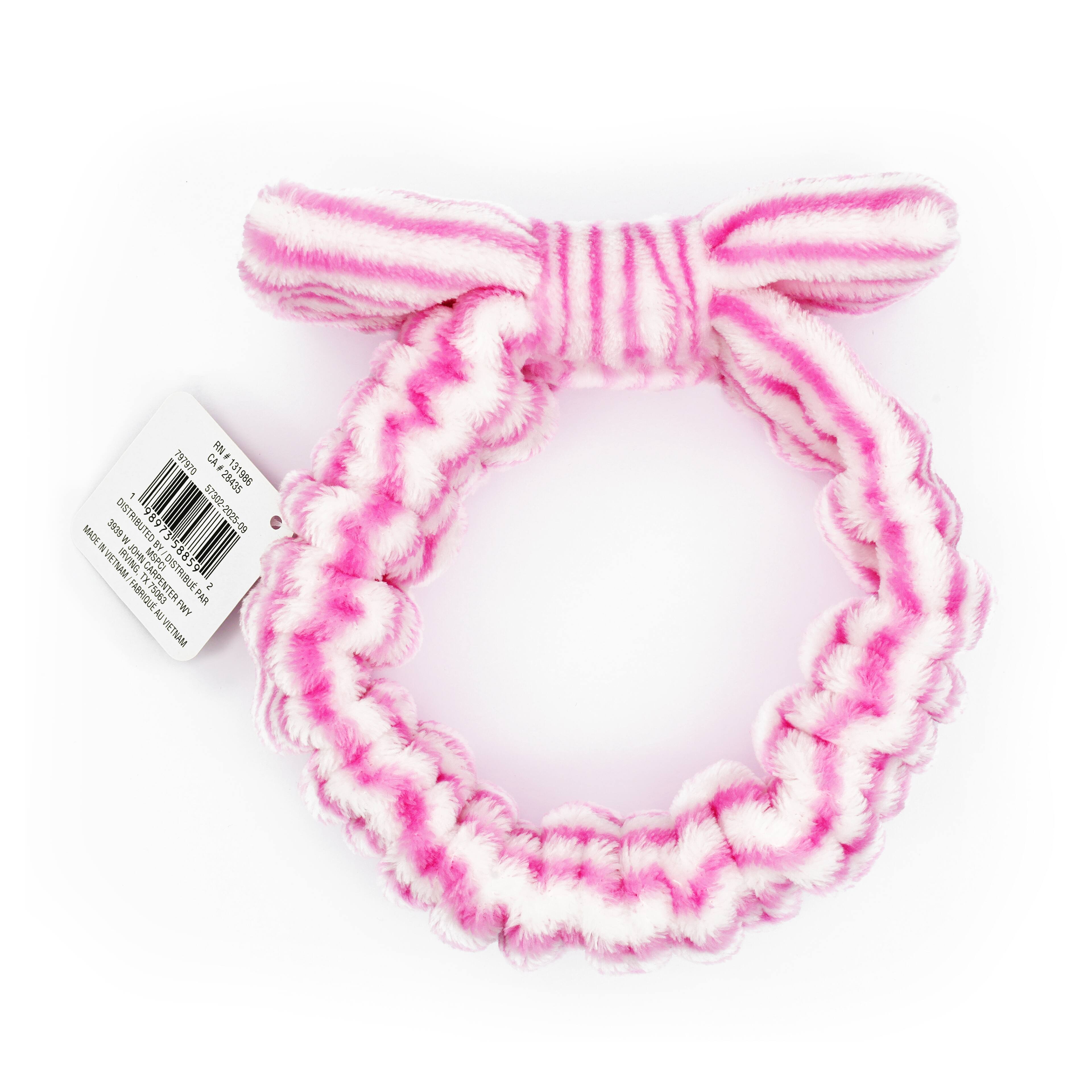 Assorted Next Chapter Striped Velvet Spa Headband, 1pc. by Fab Finds