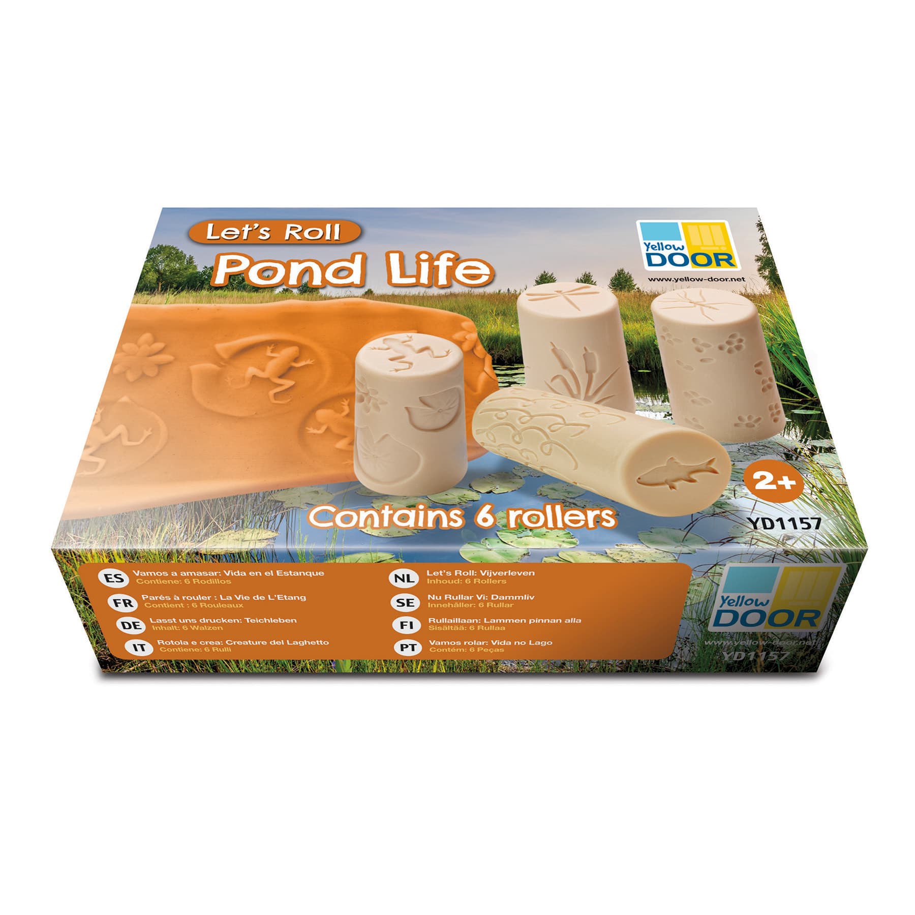 Yellow Door 3" Cream Let's Roll Pond Life Rollers Set