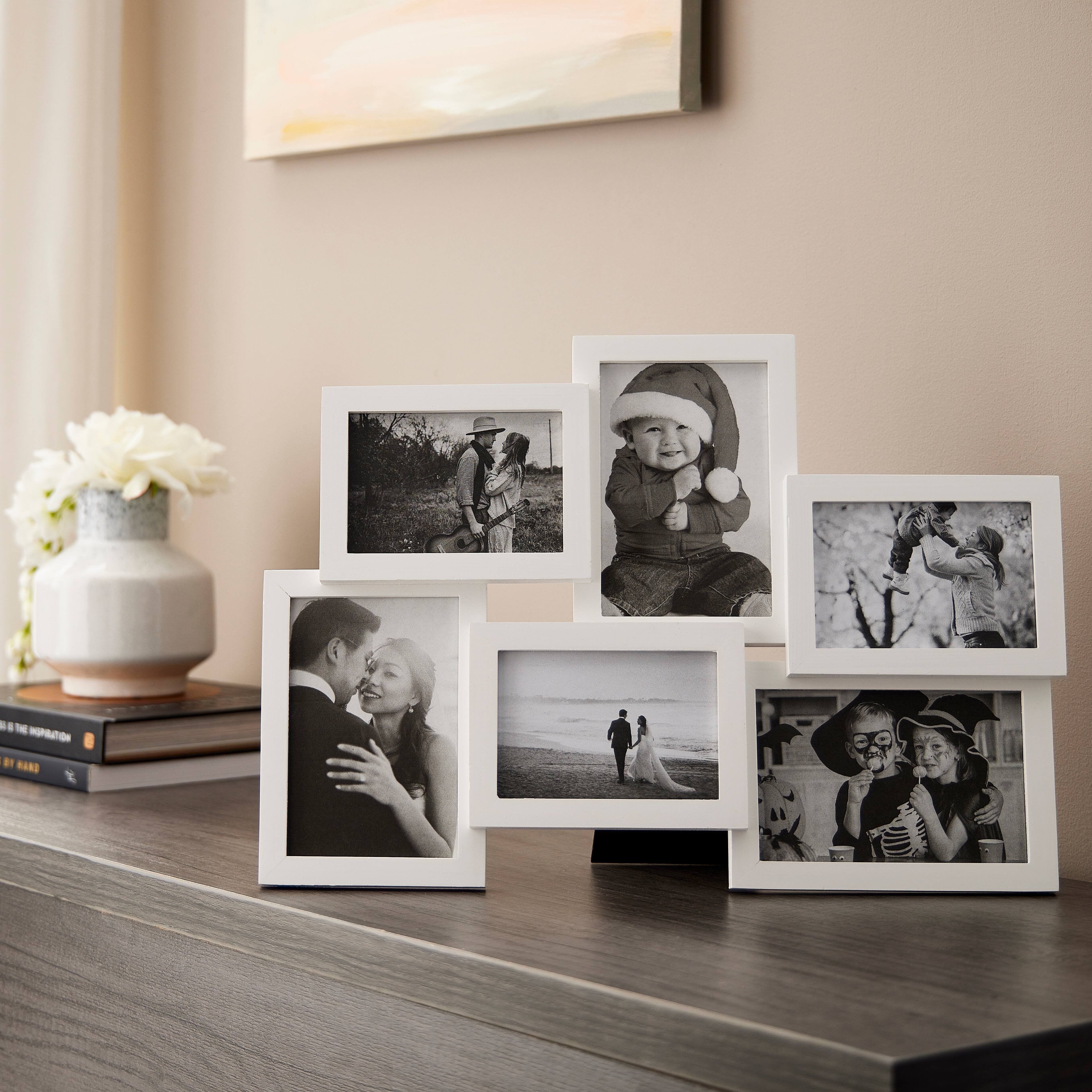 Expressions™ 6 Opening White Collage Frame by Studio Décor®