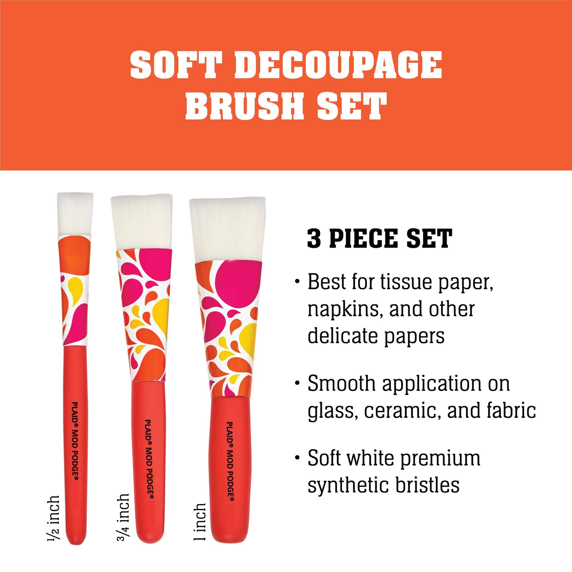Mod Podge ® Dishwasher Safe Gloss/Glitter & Brush Kit