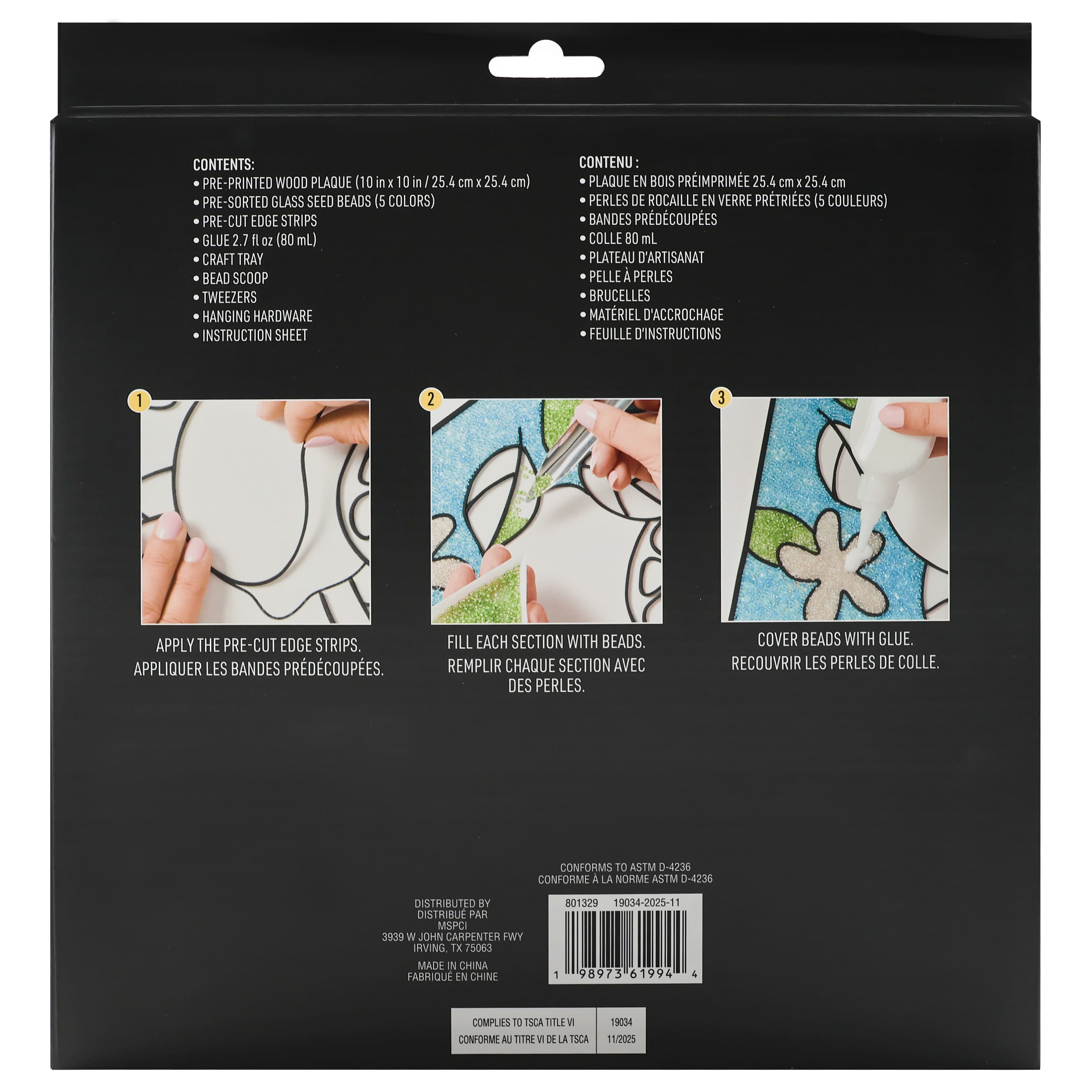 10" x 10" Tulip Bead Art Kit by Make Market