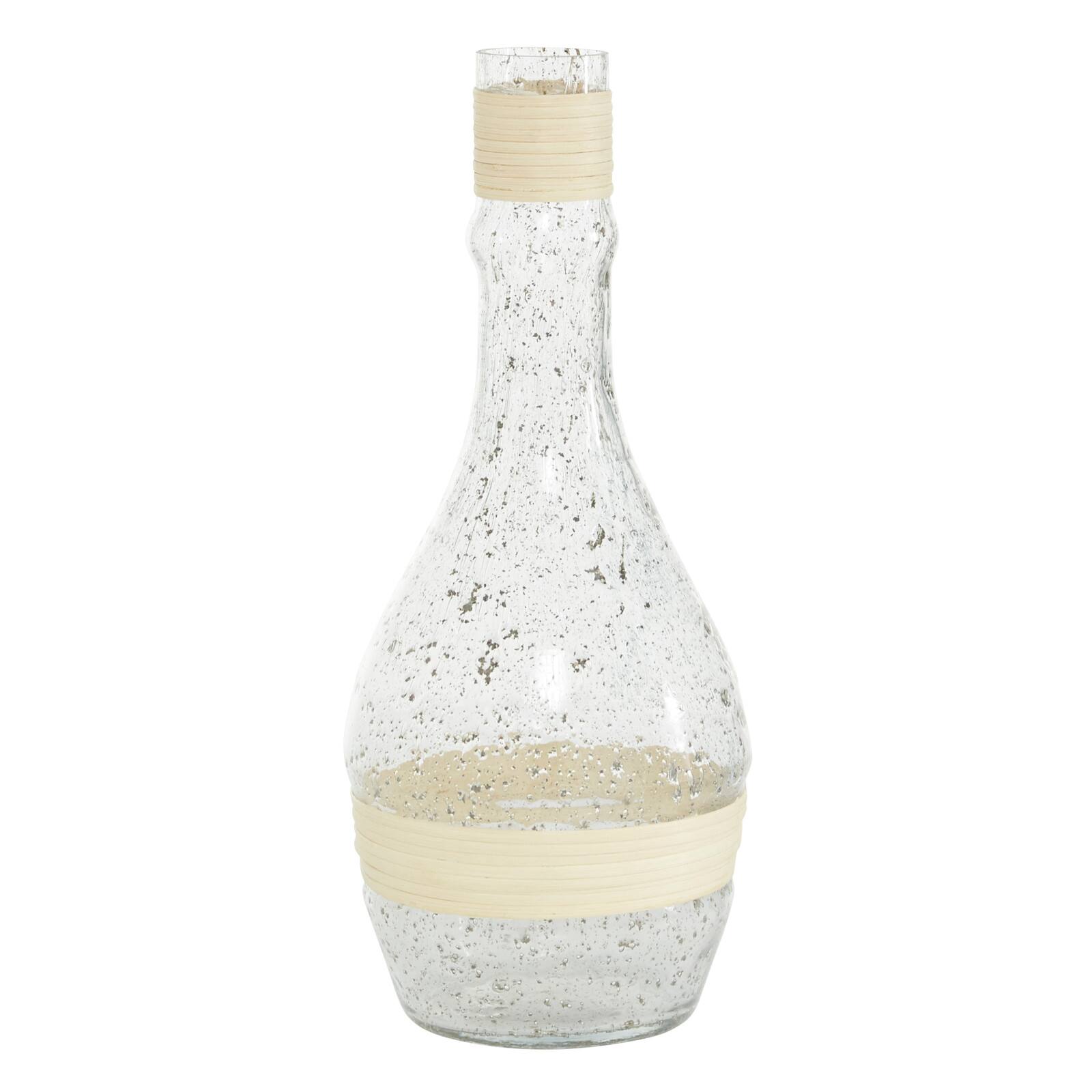 16" Clear Glass Coastal Vase