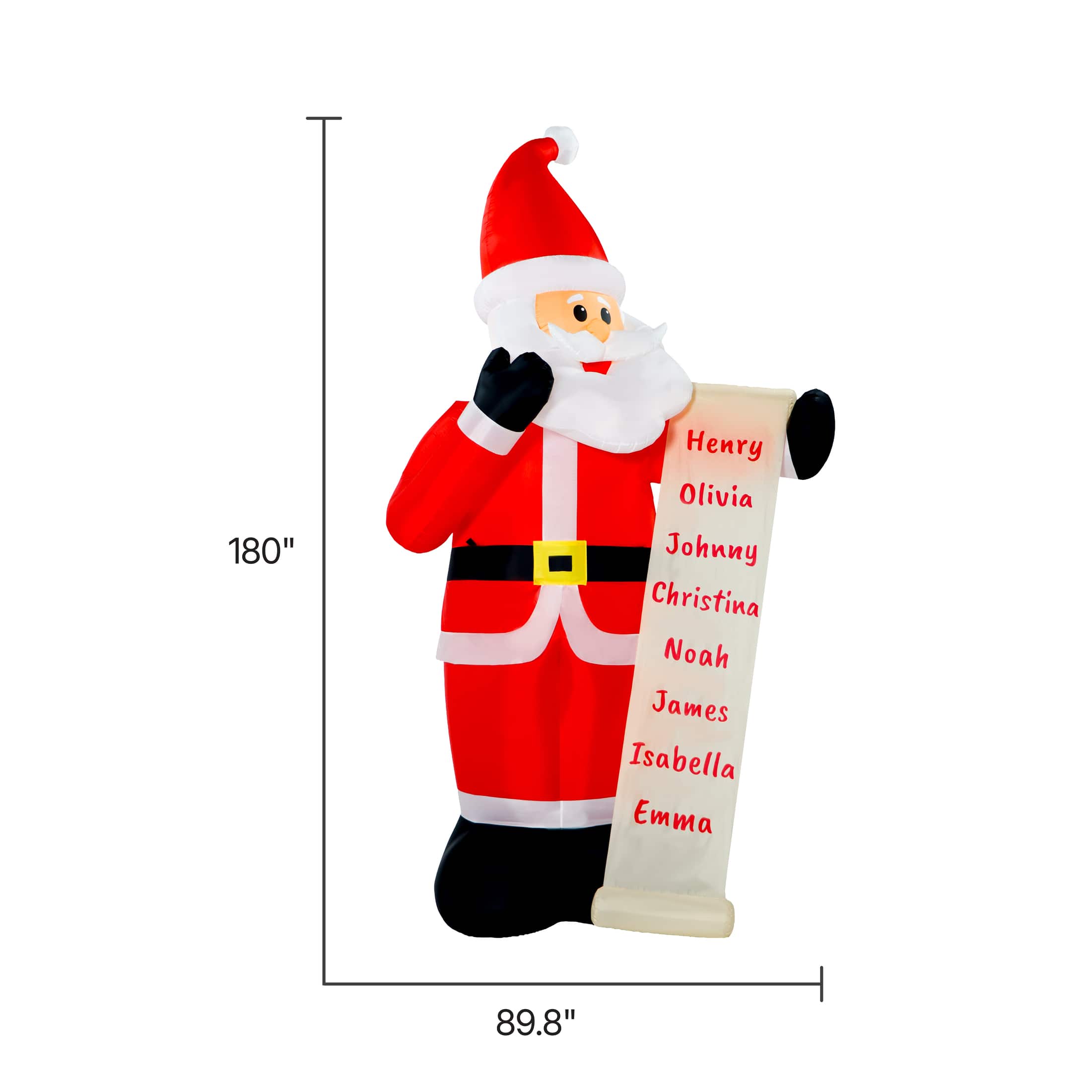 A Holiday Company 15ft. Inflatable Santa with List