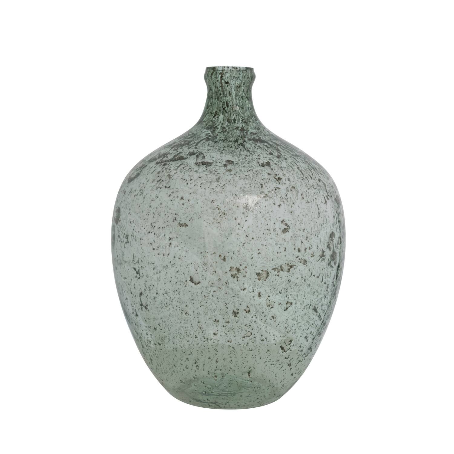 Hello Honey® 15" Green Recycled Glass Vase