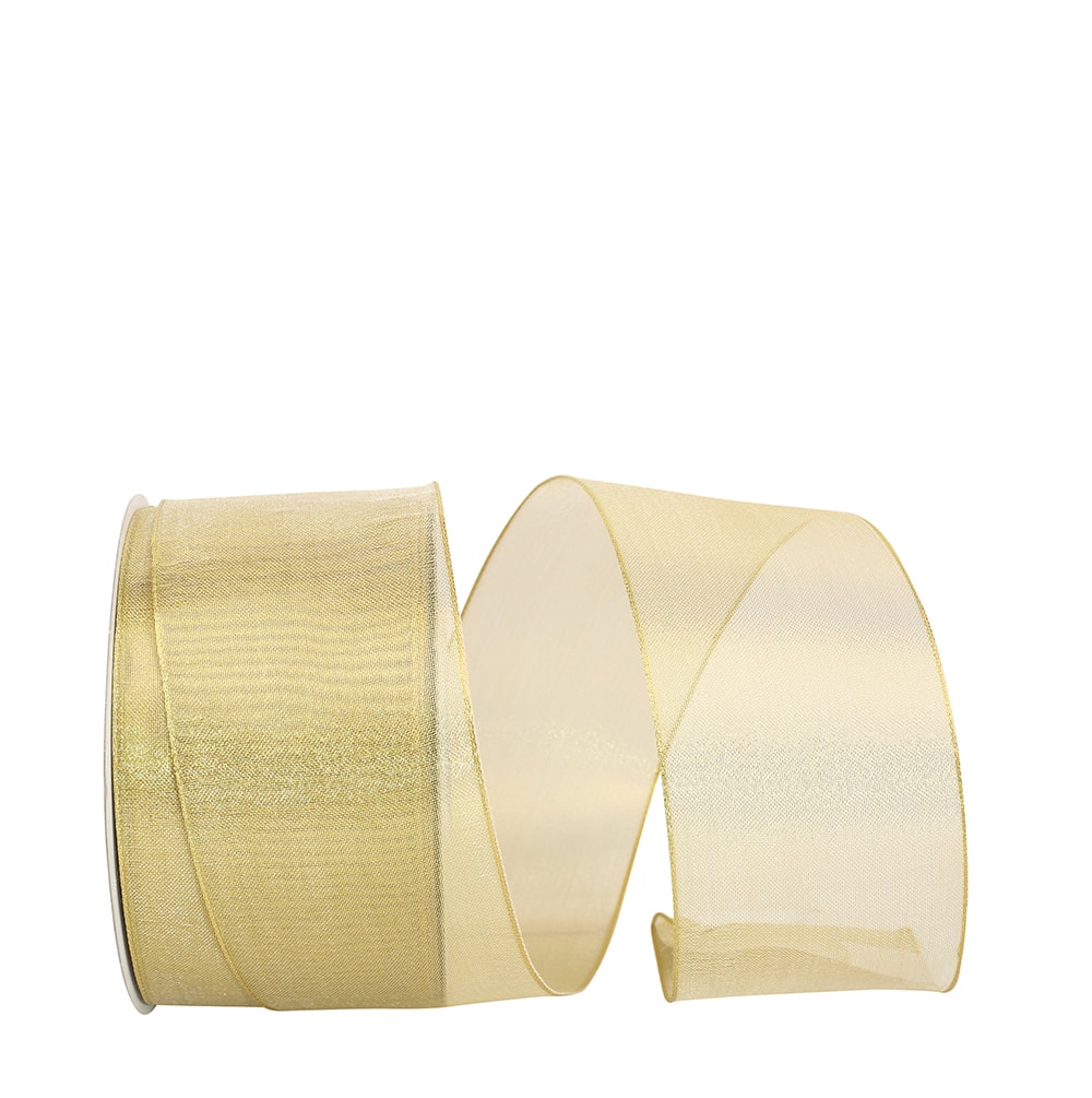 JAM Paper 2.5" x 25yd. Classic Wired Edge Mesh Ribbon
