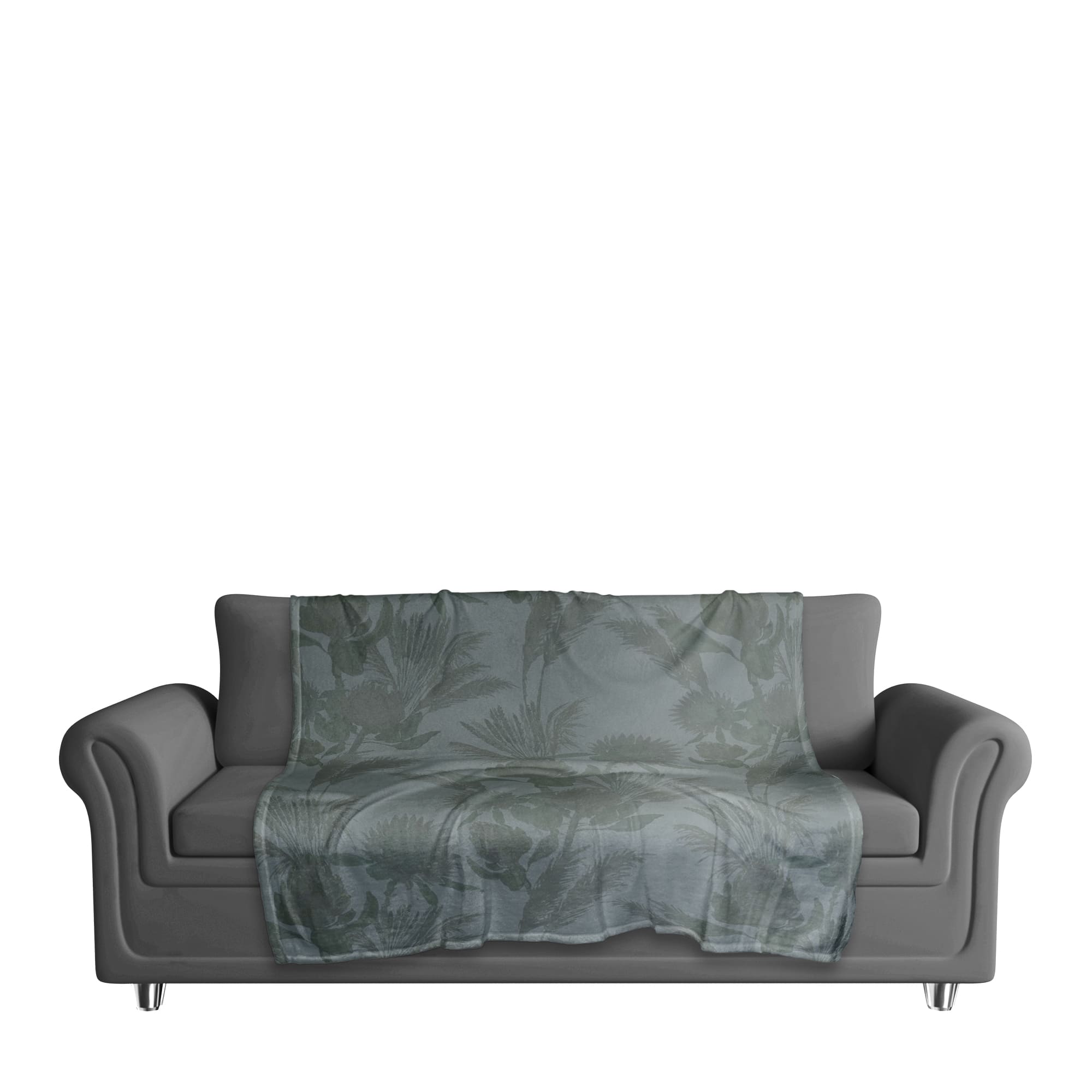 Tones Protea Blooms Coral Fleece Blanket