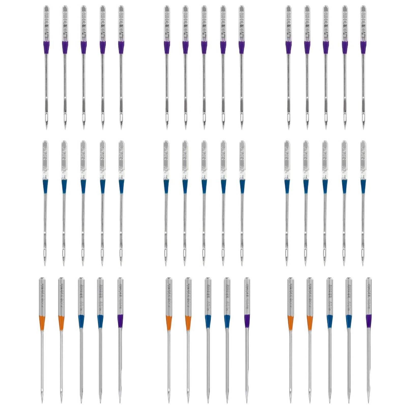 SINGER® Overlock, Topstitch & Embroidery Sewing Machine Needles, 45ct.