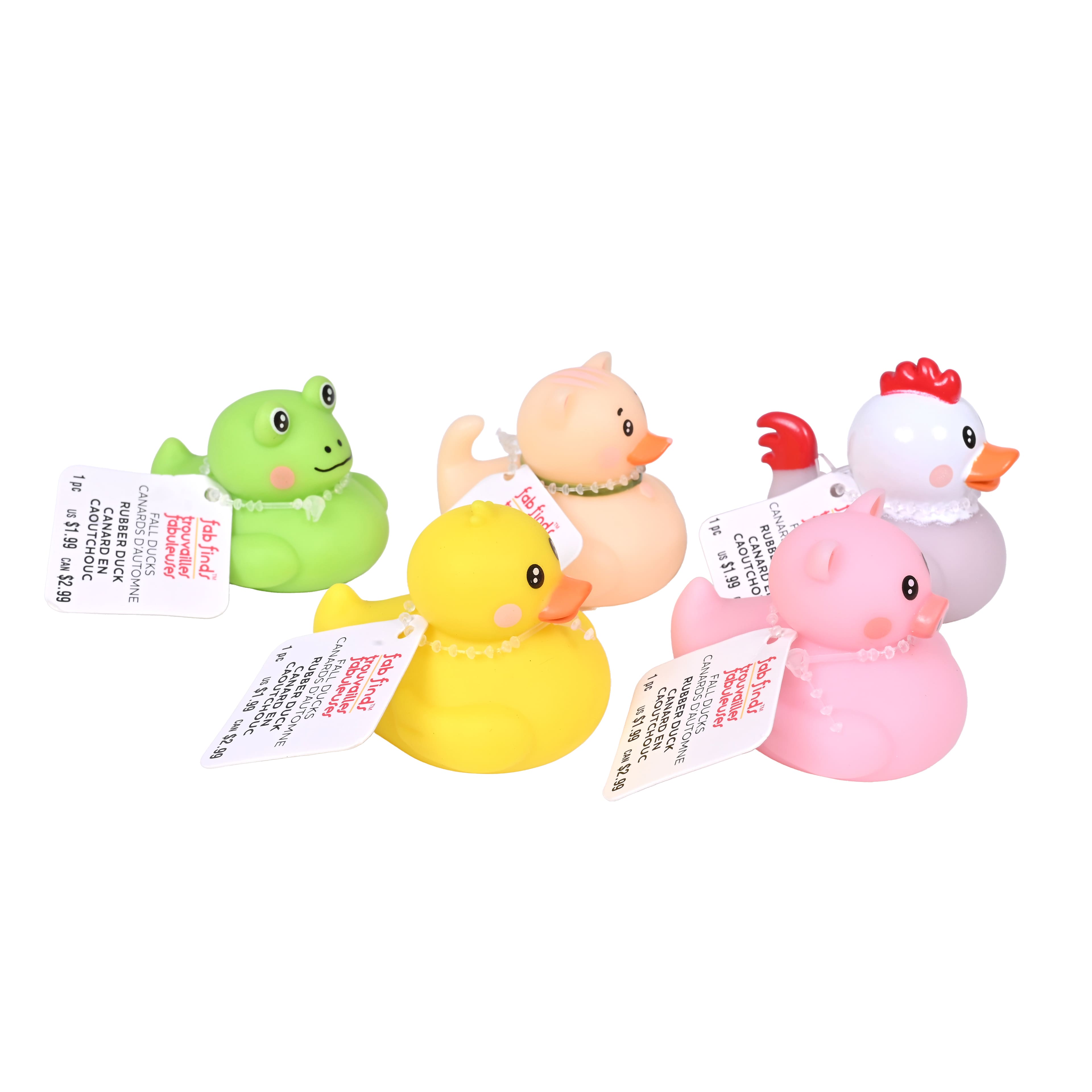 Assorted 2" Kawaii Rubber Duck, 1pc. by Fab Finds™
