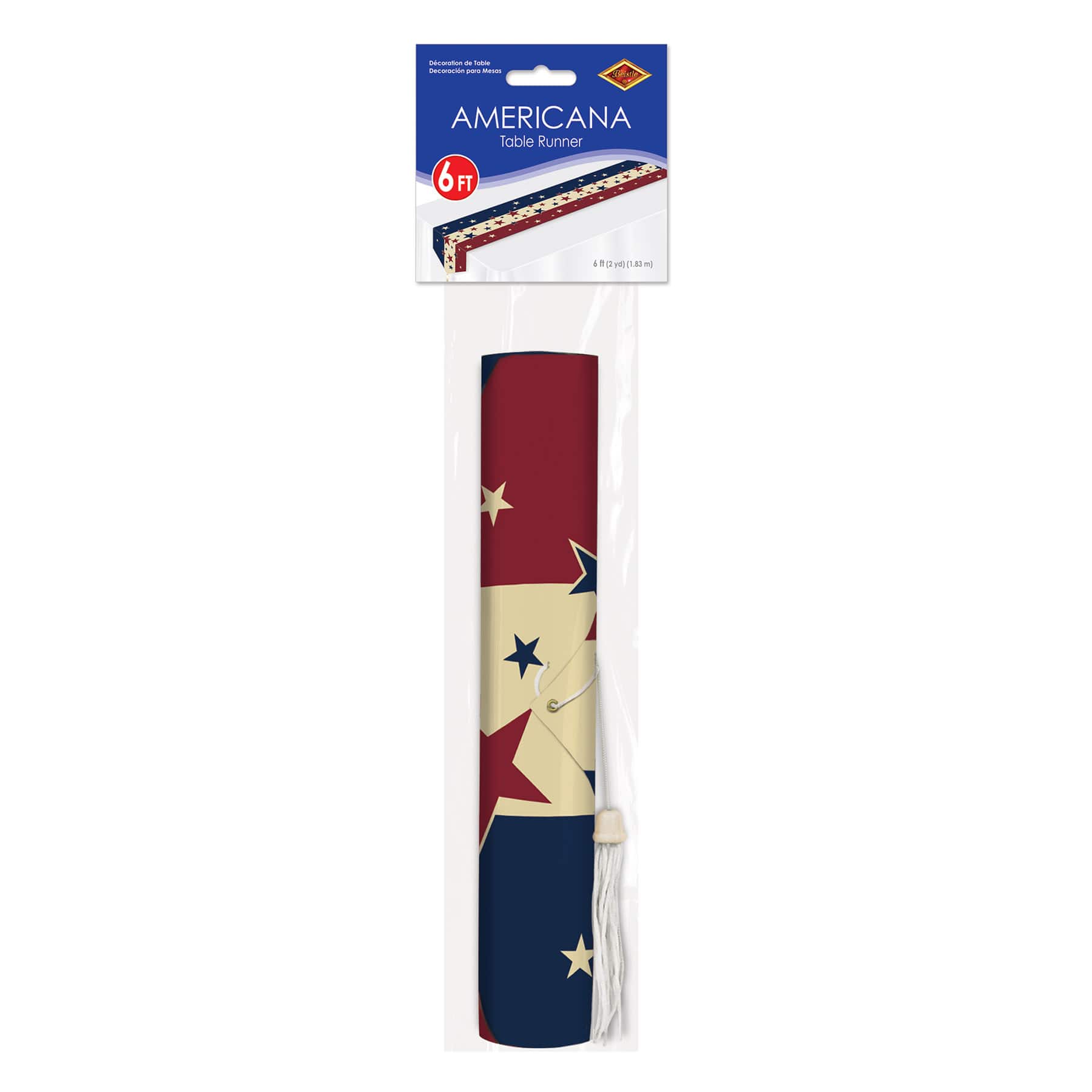 Beistle 6ft. Printed Paper Americana Table Runners, 2ct.