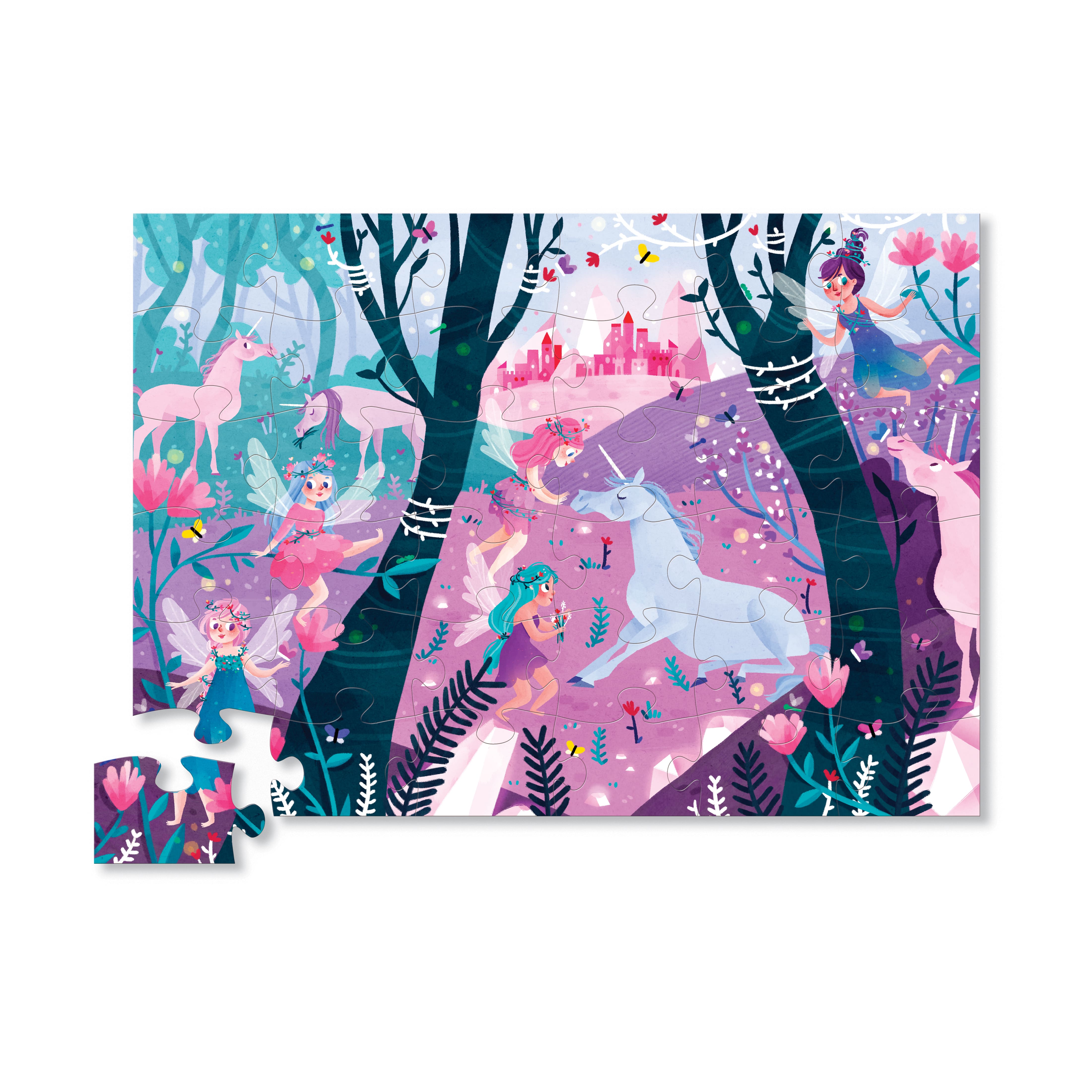 Crocodile Creek® Unicorn Forest 36 Piece Floor Puzzle