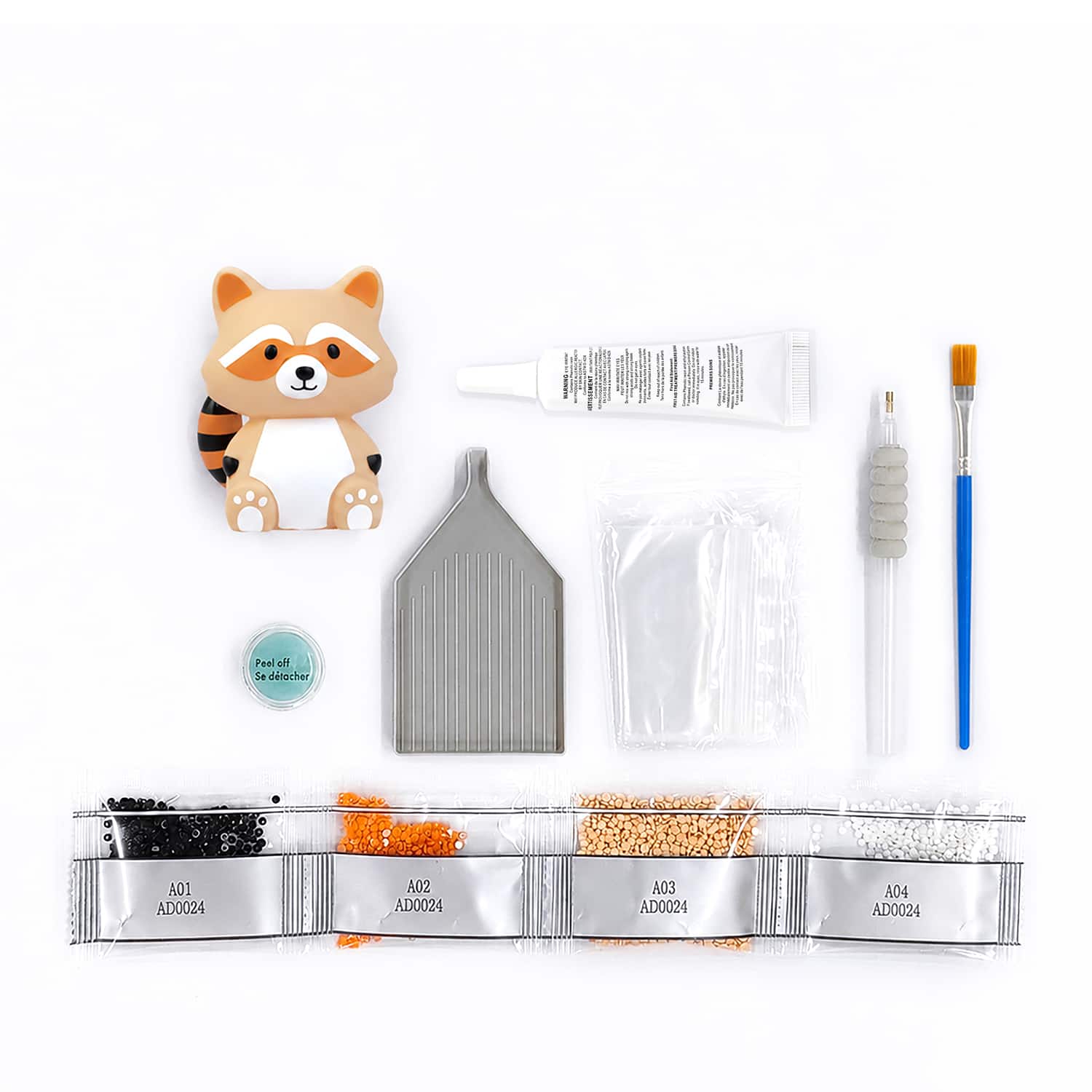 3.25" Raccoon Mystery 3D Diamond Art Kit by Make Market®