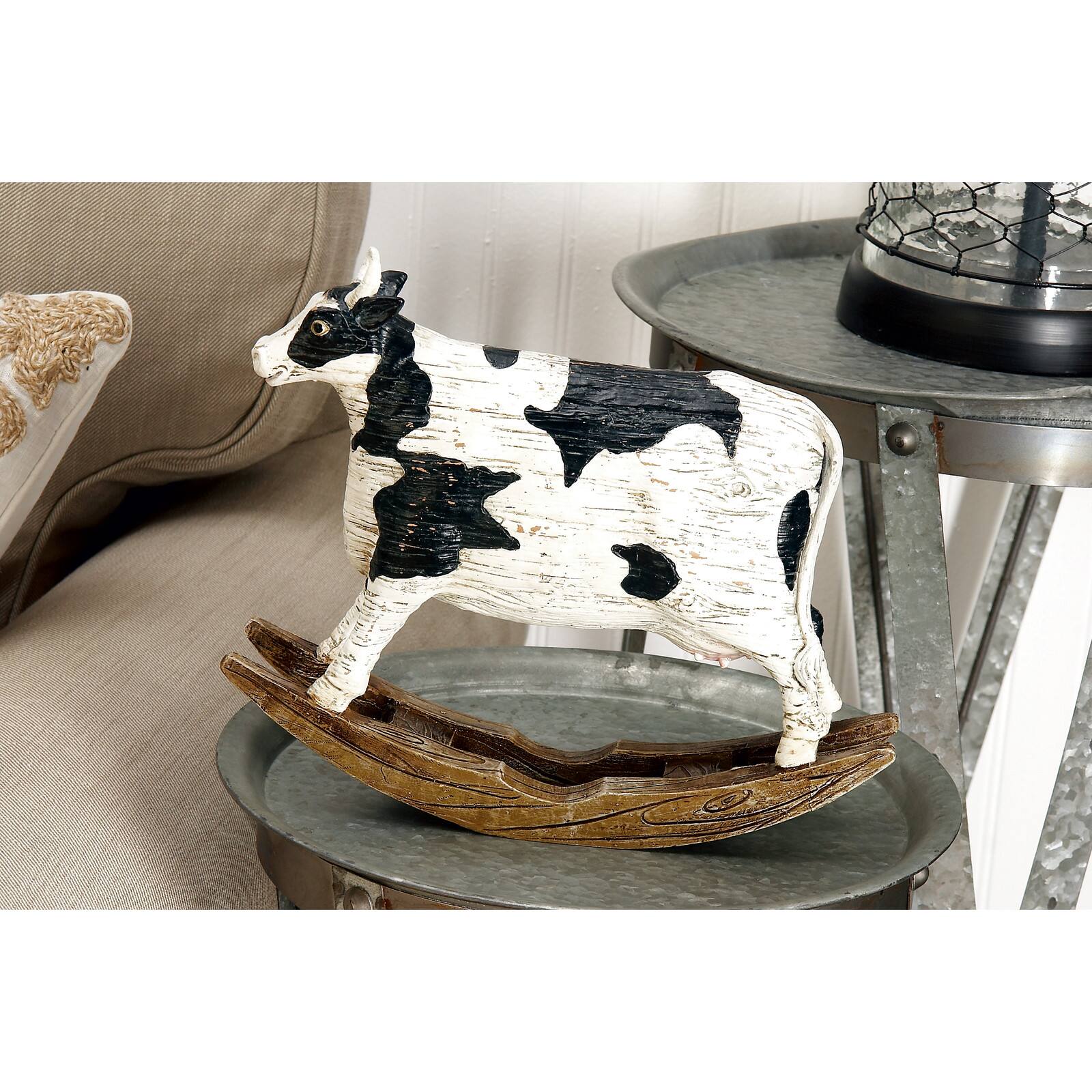 12" Farmhouse Cow Sculpture