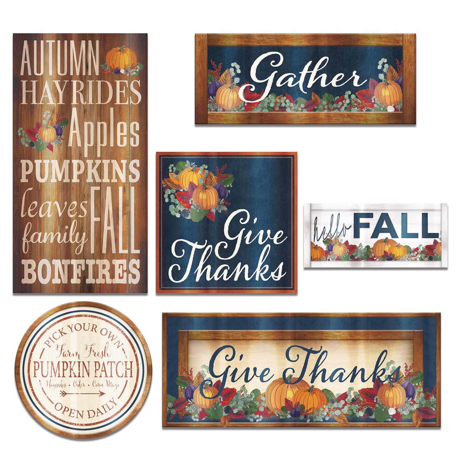 Beistle Foil Fall Thanksgiving Cutouts, 6ct.