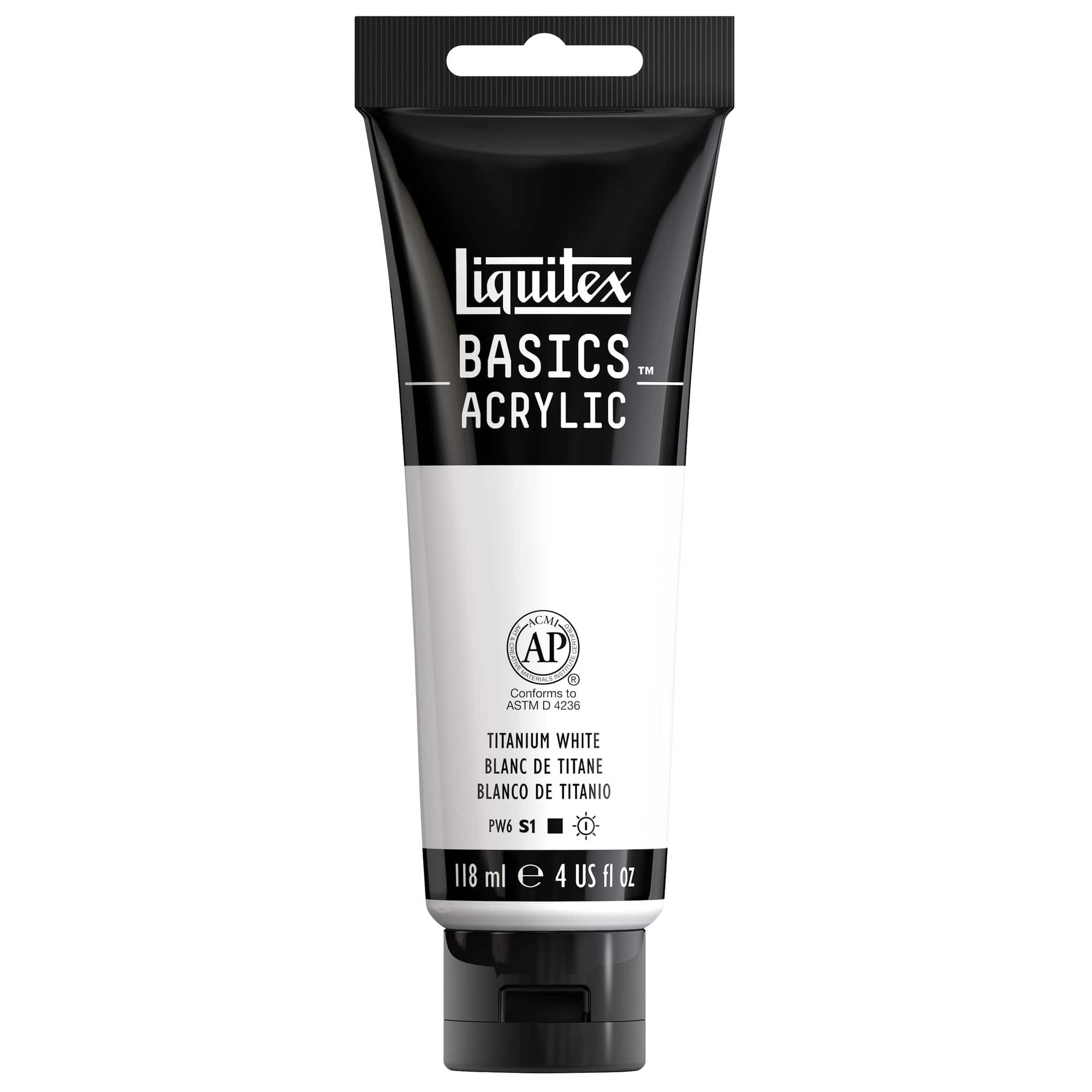 Liquitex® BASICS® 4oz. Acrylic Paint, Color: 432 Titanium White