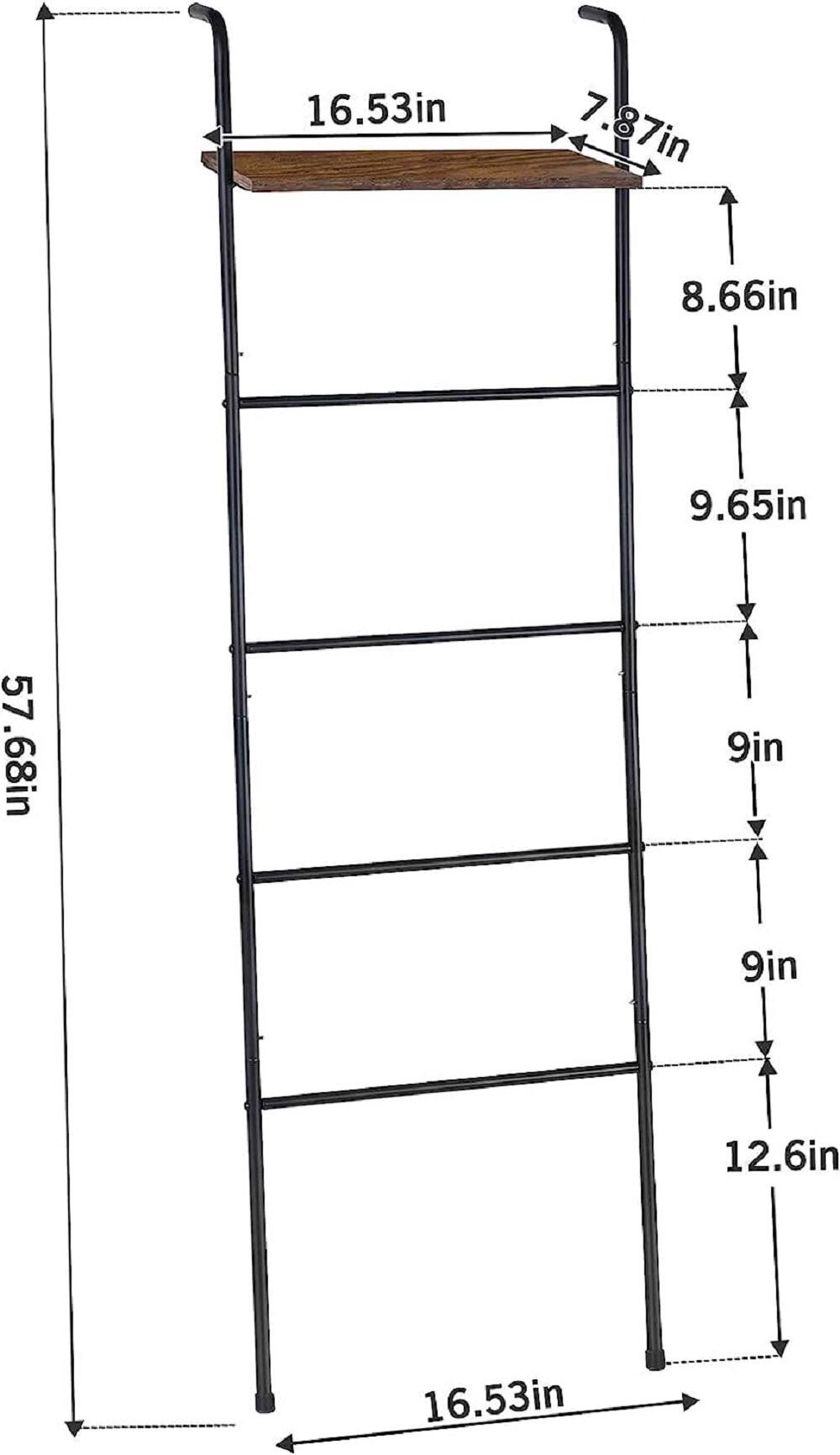 NEX™ 5-Tier Ladder Towel & Blanket Holder Rack