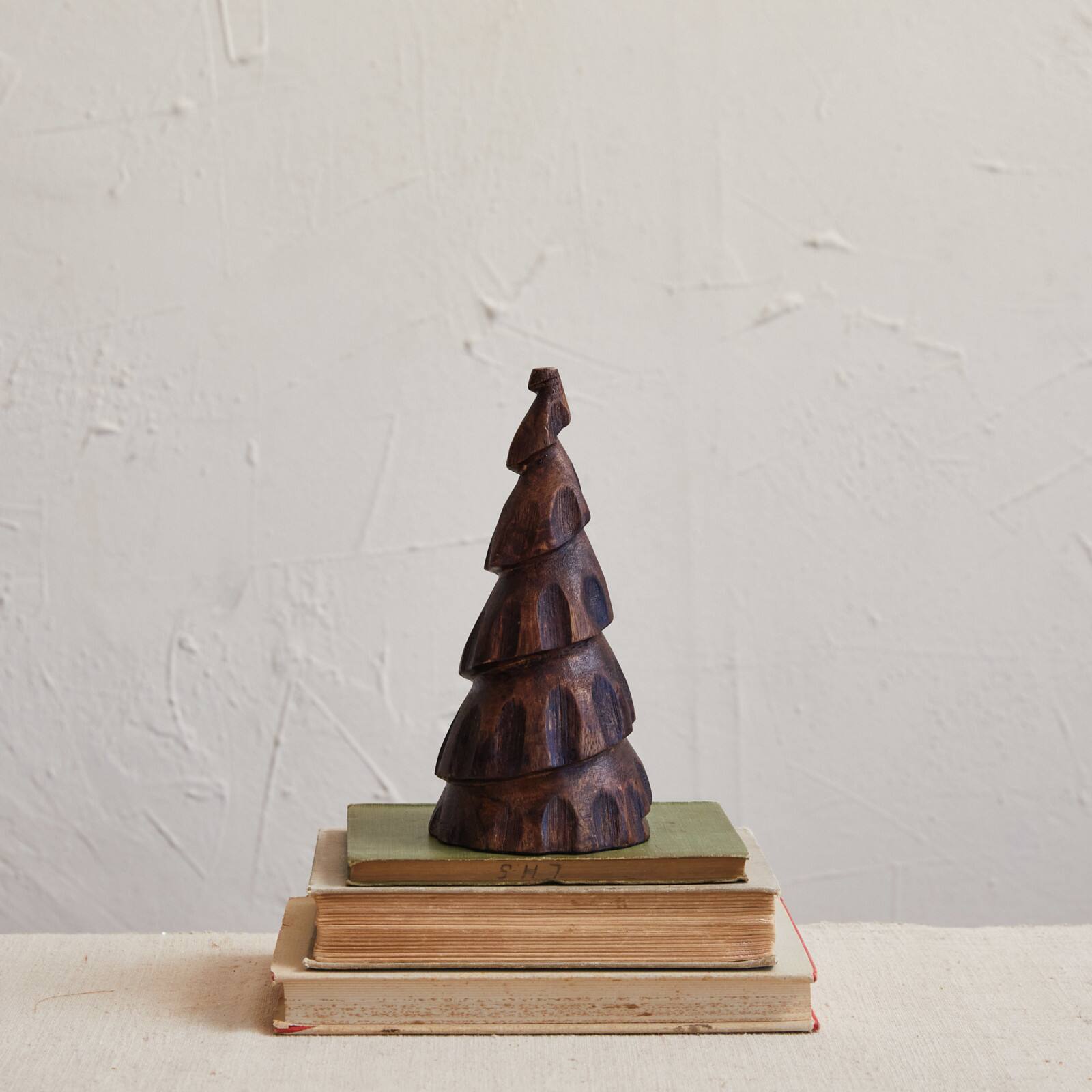 Hello Honey® 8.25" Brown Burnt Carved Mango Wood Tree