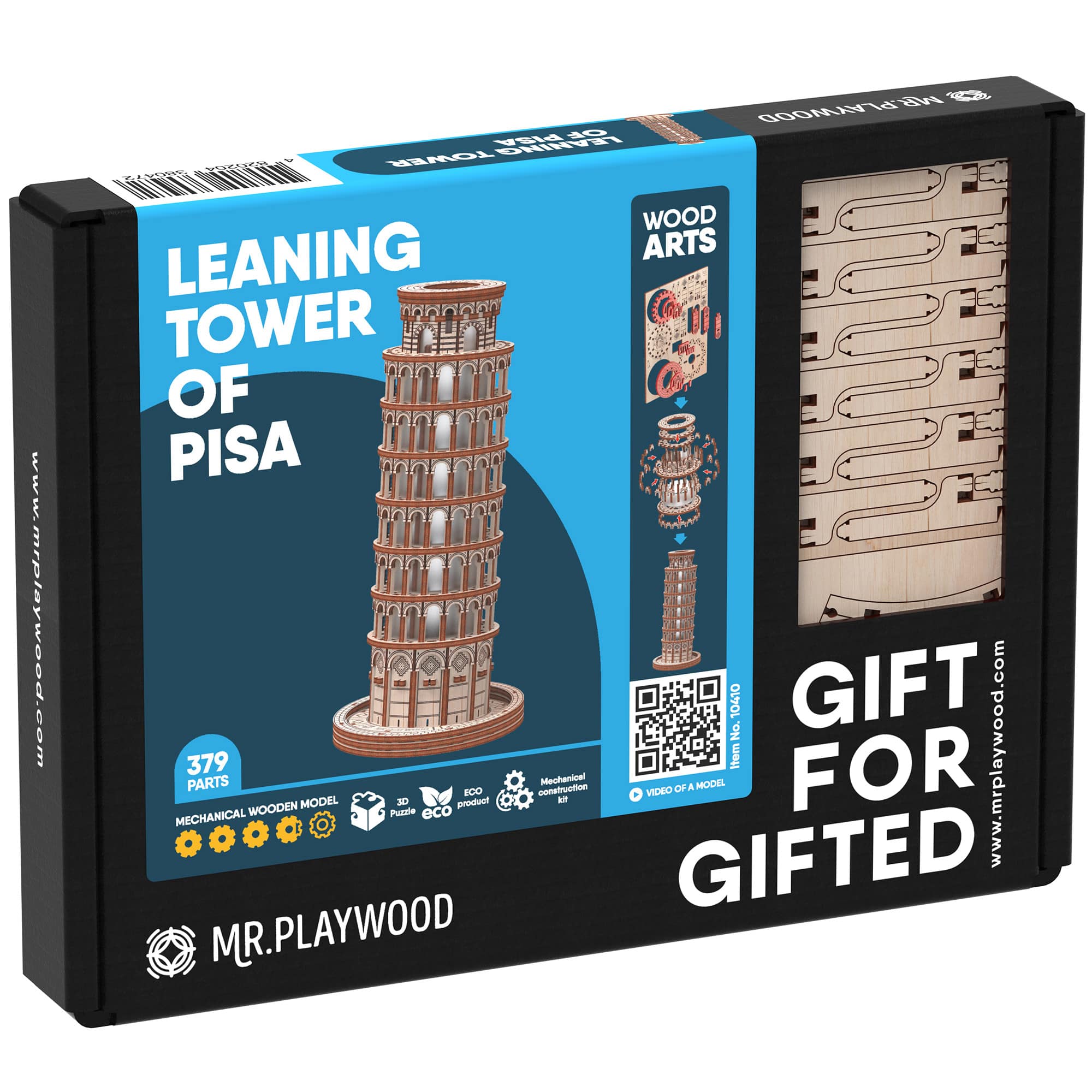 Mr. Playwood Leaning Tower of Pisa 3D Wooden STEM Model Kit