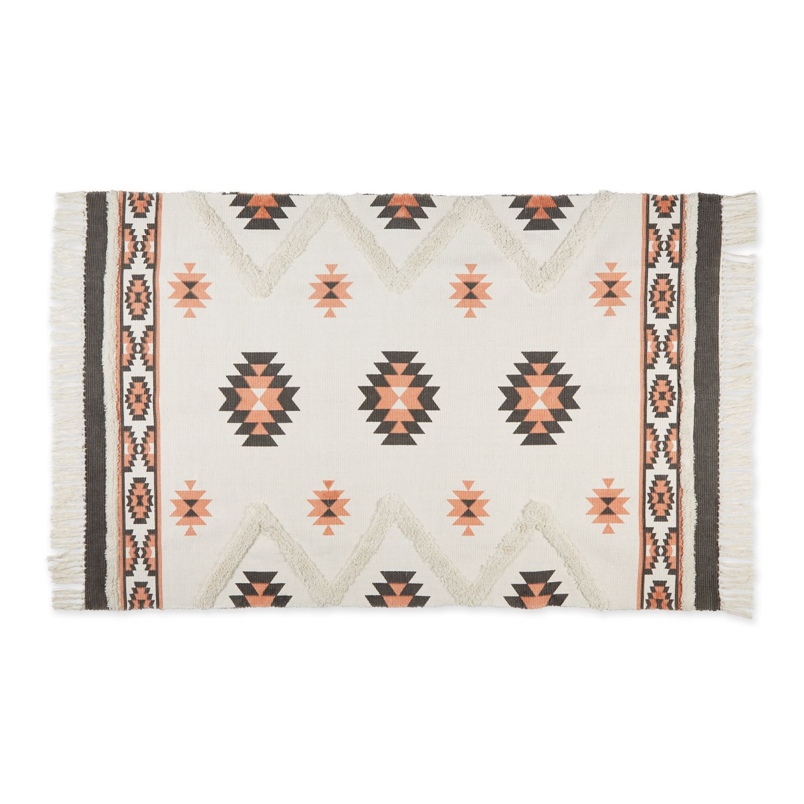 DII® Southwestern Textured Hand-Loomed Shag Rug