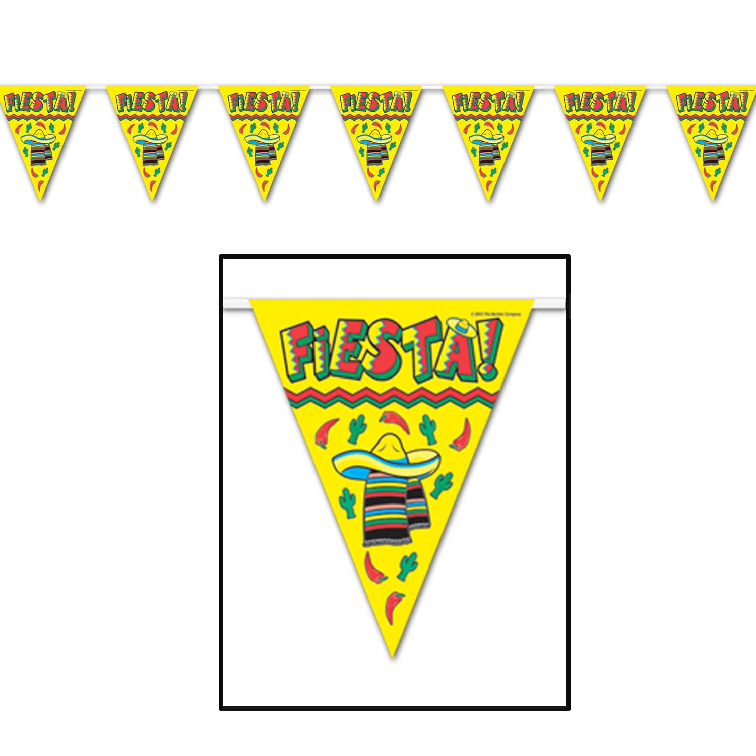 Beistle 12ft. Fiesta! Pennant Banners, 2ct.