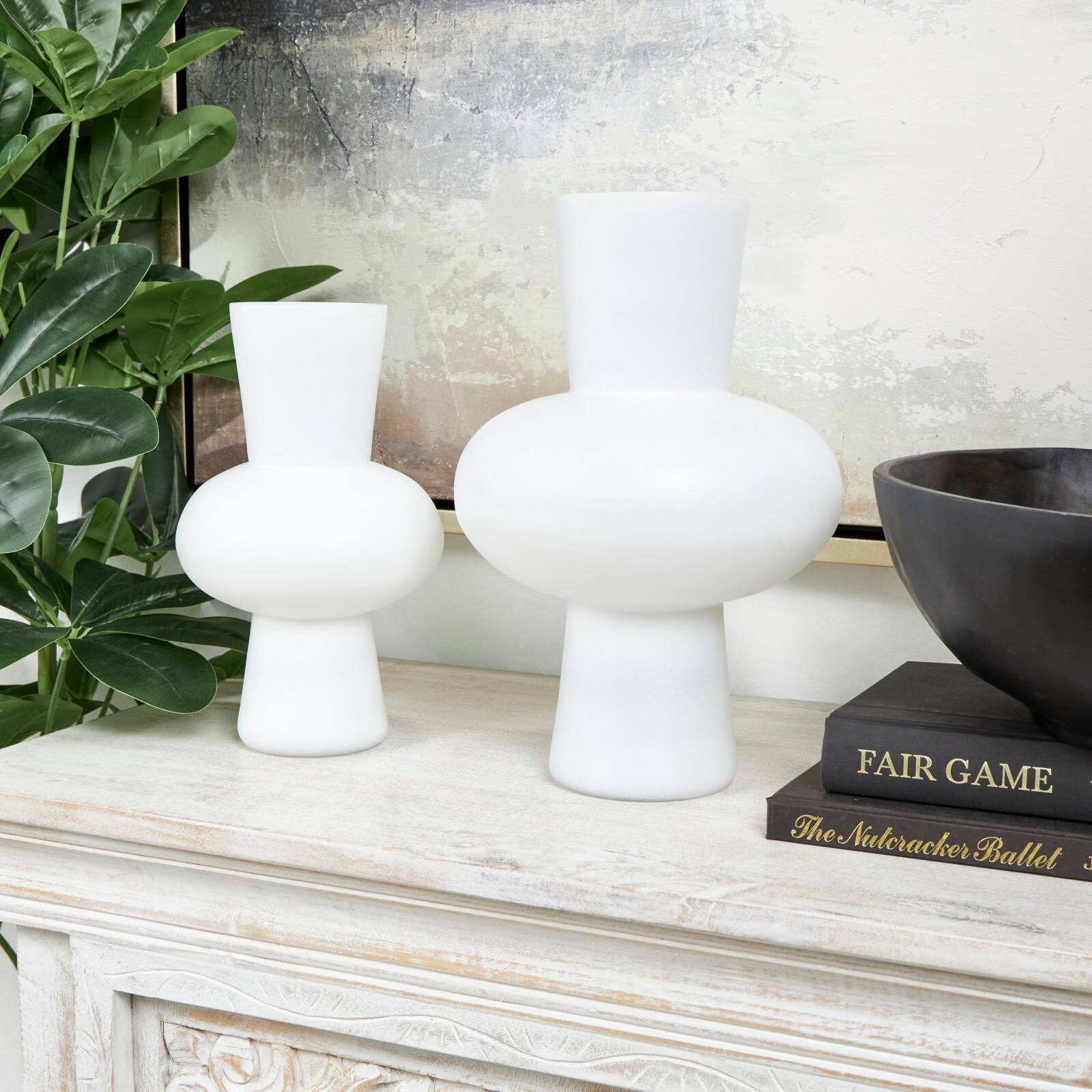 Glass Trumpet Vase Set