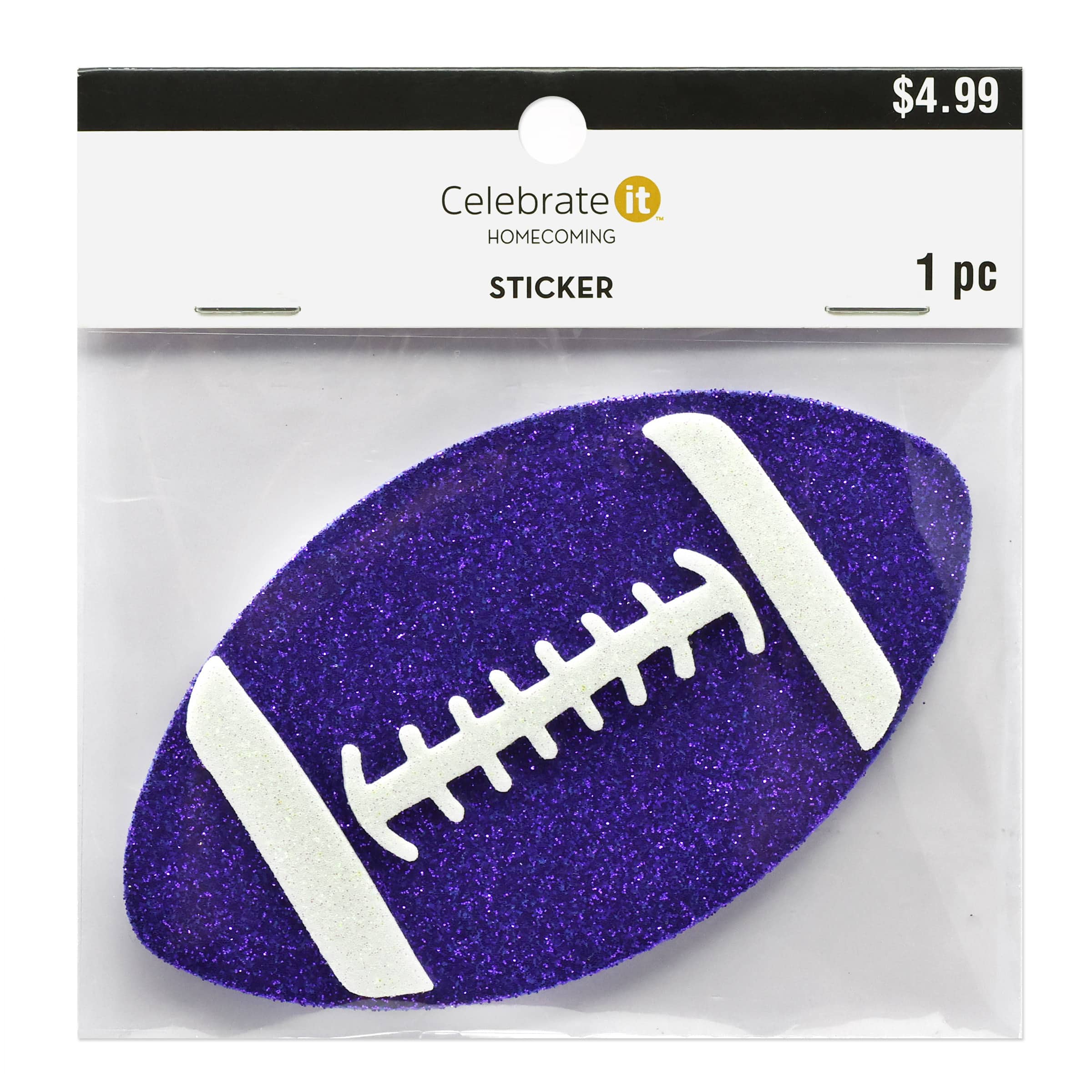 Glitter Football Foam Sticker by Celebrate It