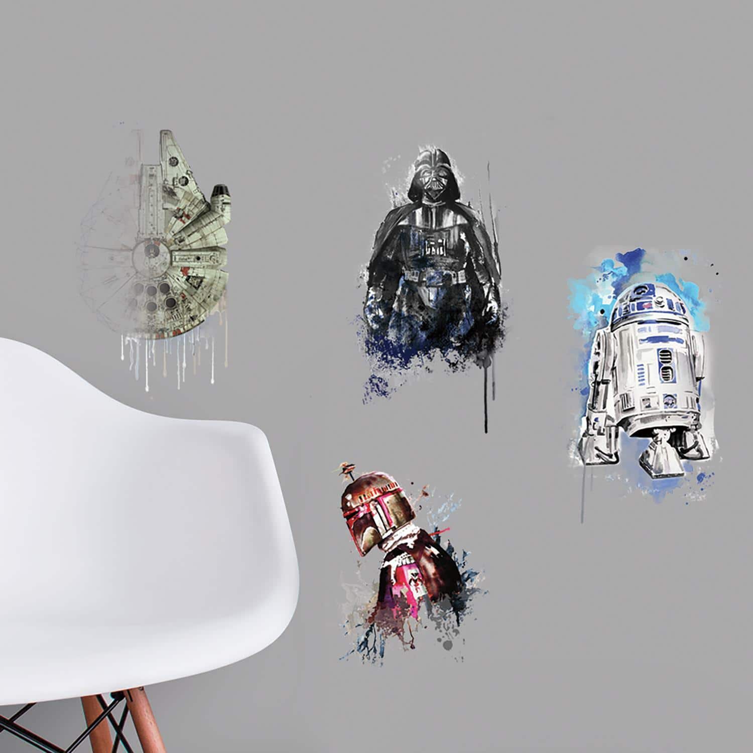 RoomMates Star Wars Iconic Watercolor Peel & Stick Wall Decals