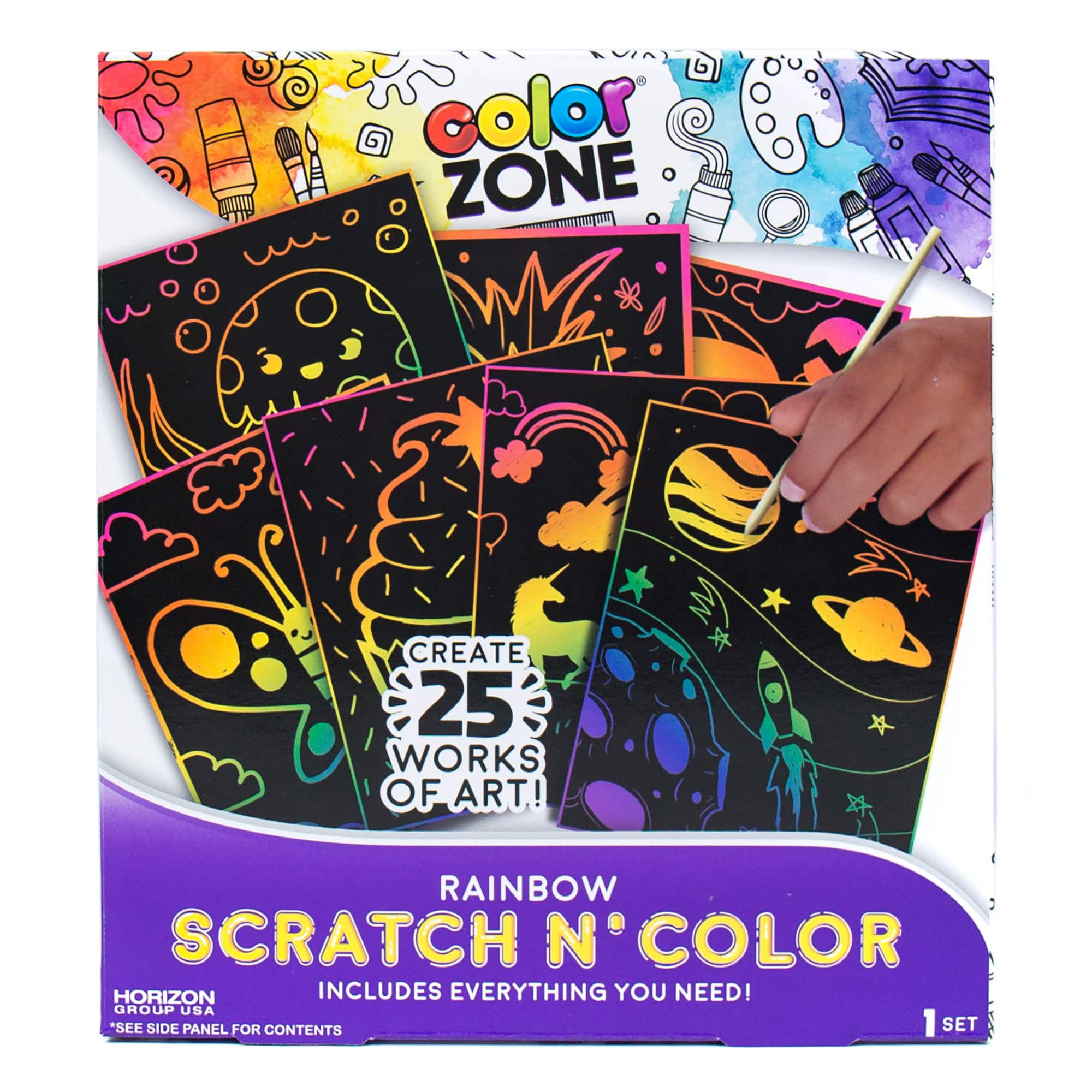 Color Zone® Rainbow Scratch N' Color