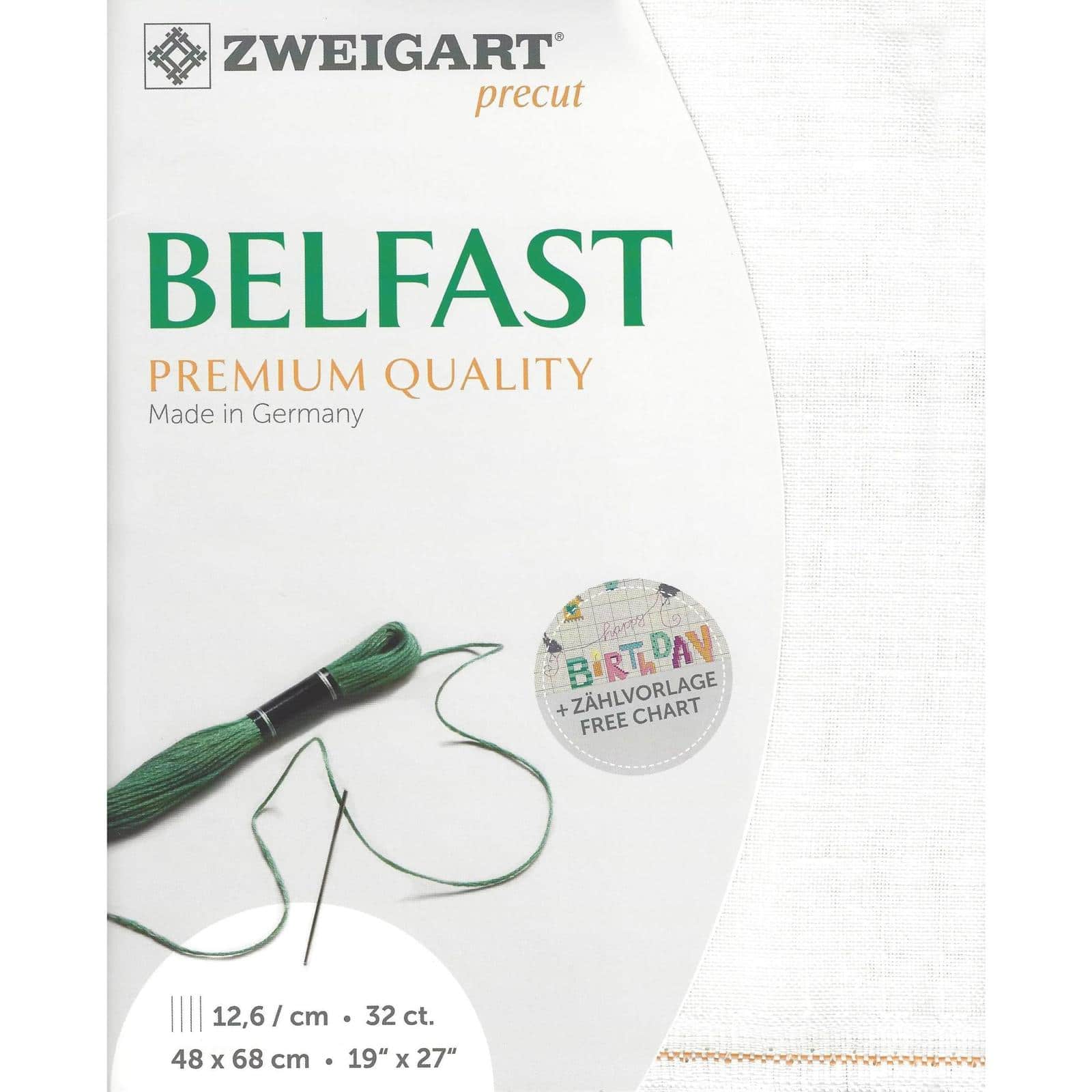 Zweigart® Belfast 32 count Antique White Precut