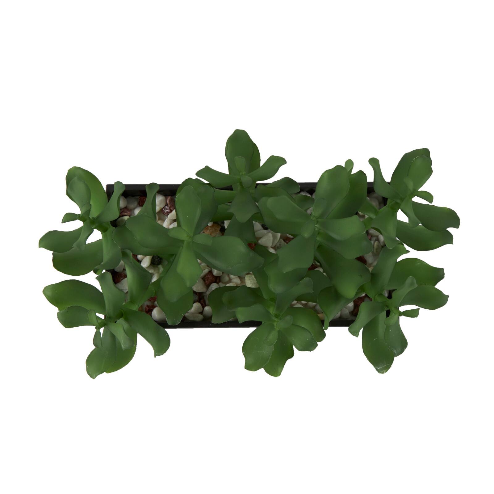 10" Green Foliage Artificial Plant with Black Pot