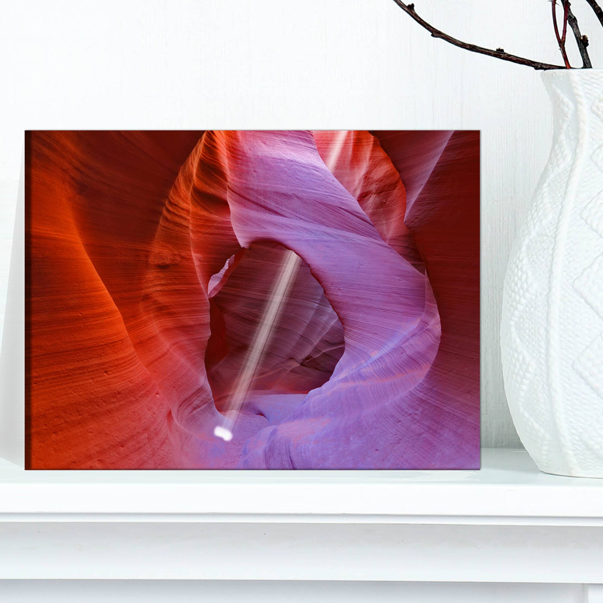 Designart - Red Orange Antelope Canyon