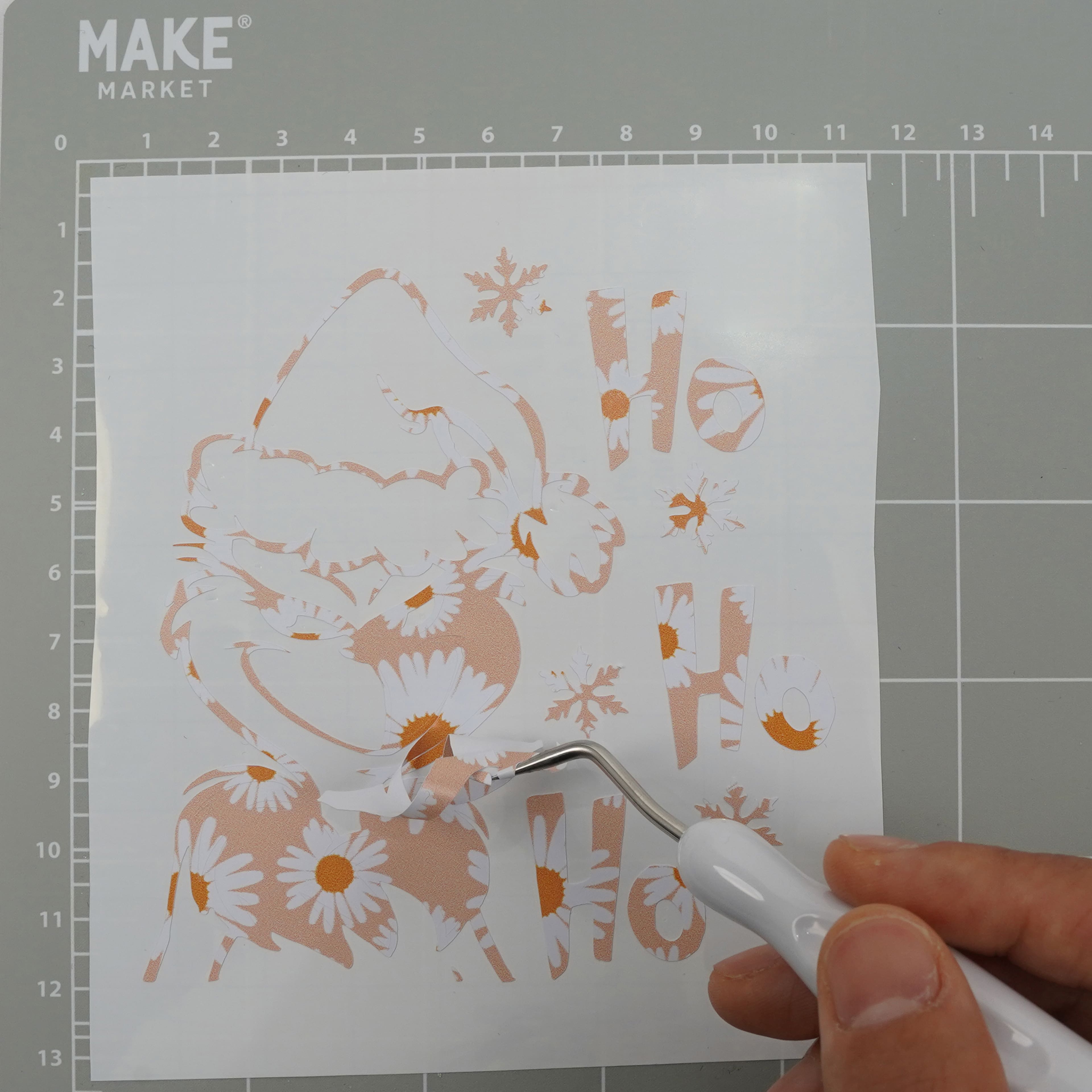 12 Pack: Daisy Pattern Permanent Vinyl by Make Market®