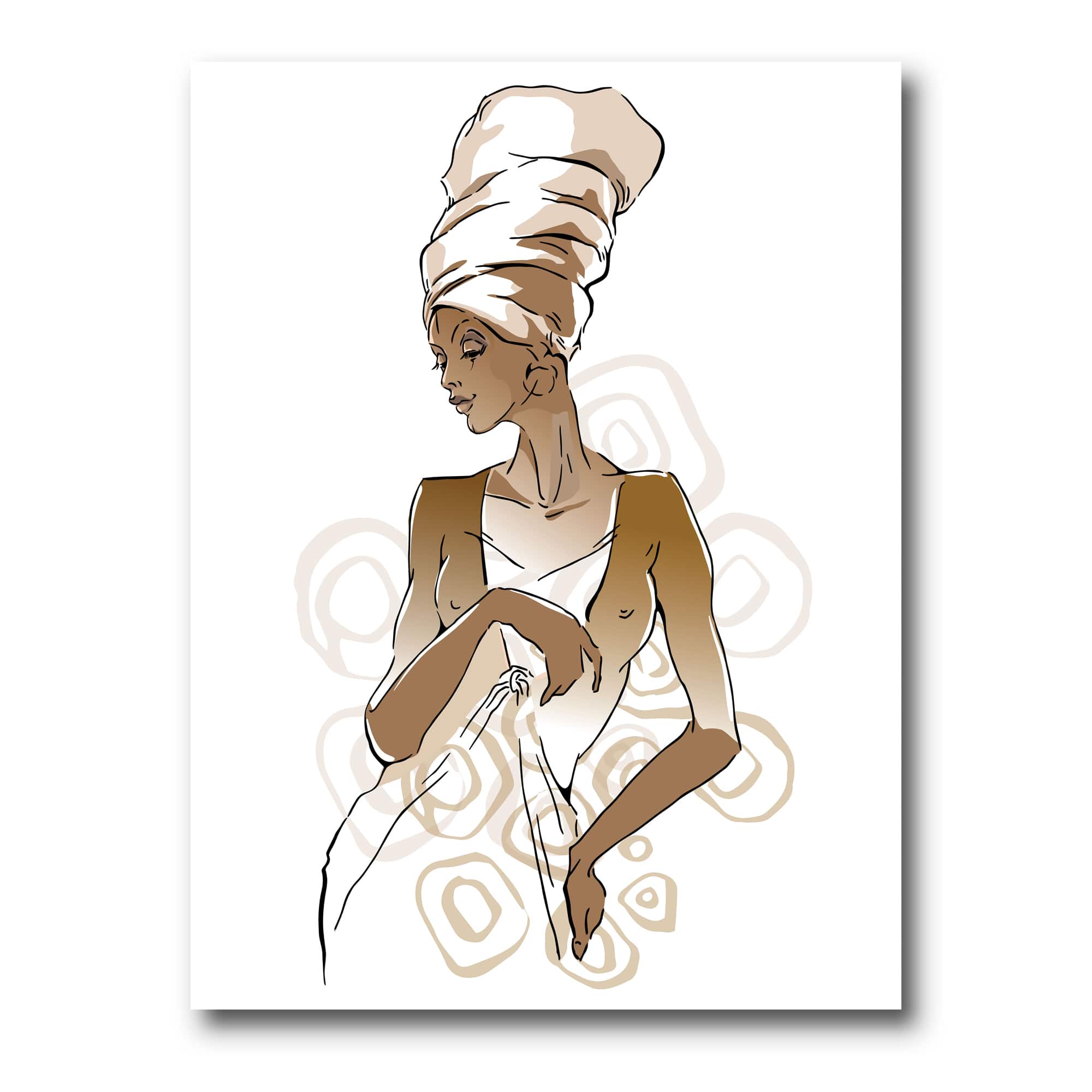 Designart - African American Woman Portraits - Modern Canvas Wall Art Print
