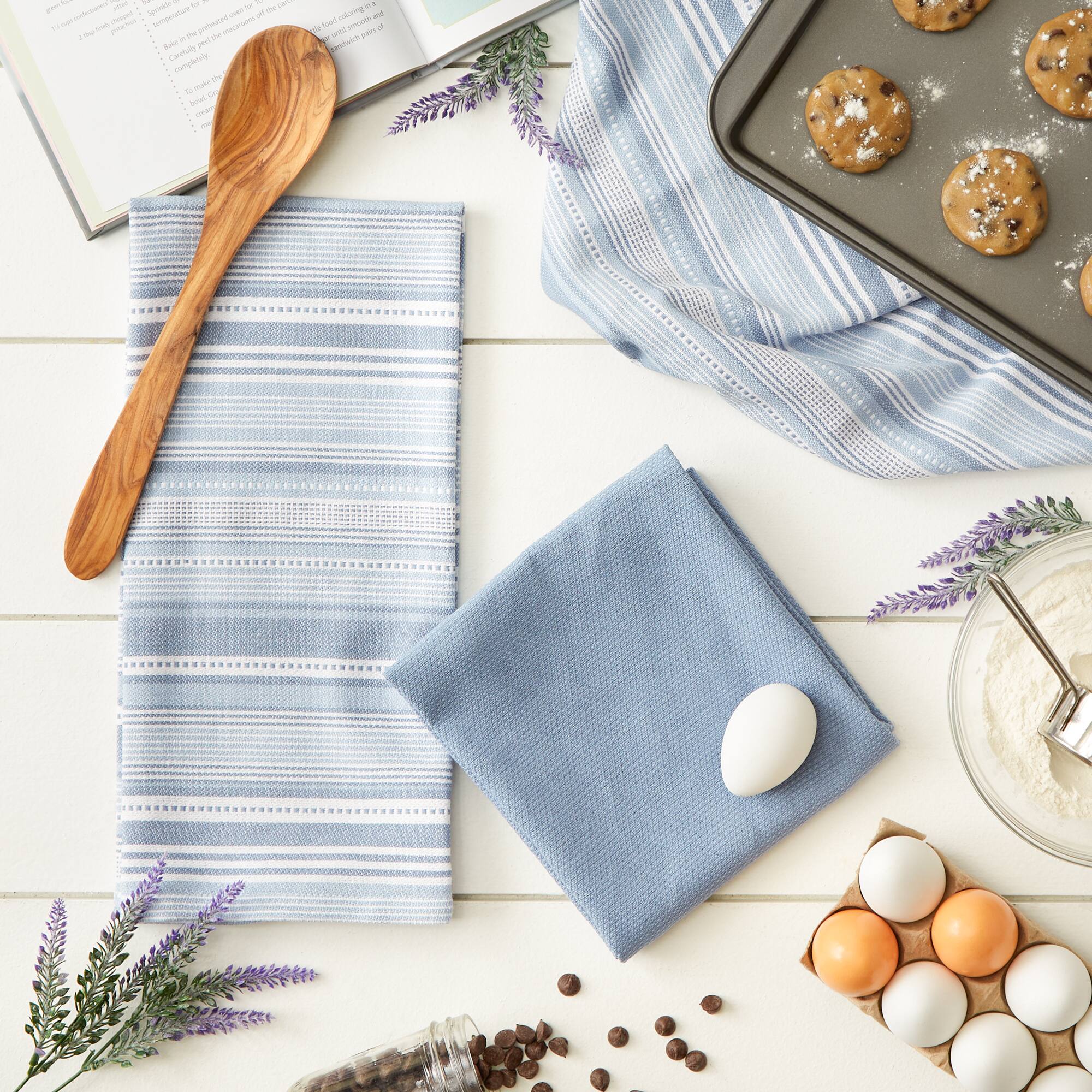 DII® Urban Stripe Dish Towels, 3ct.