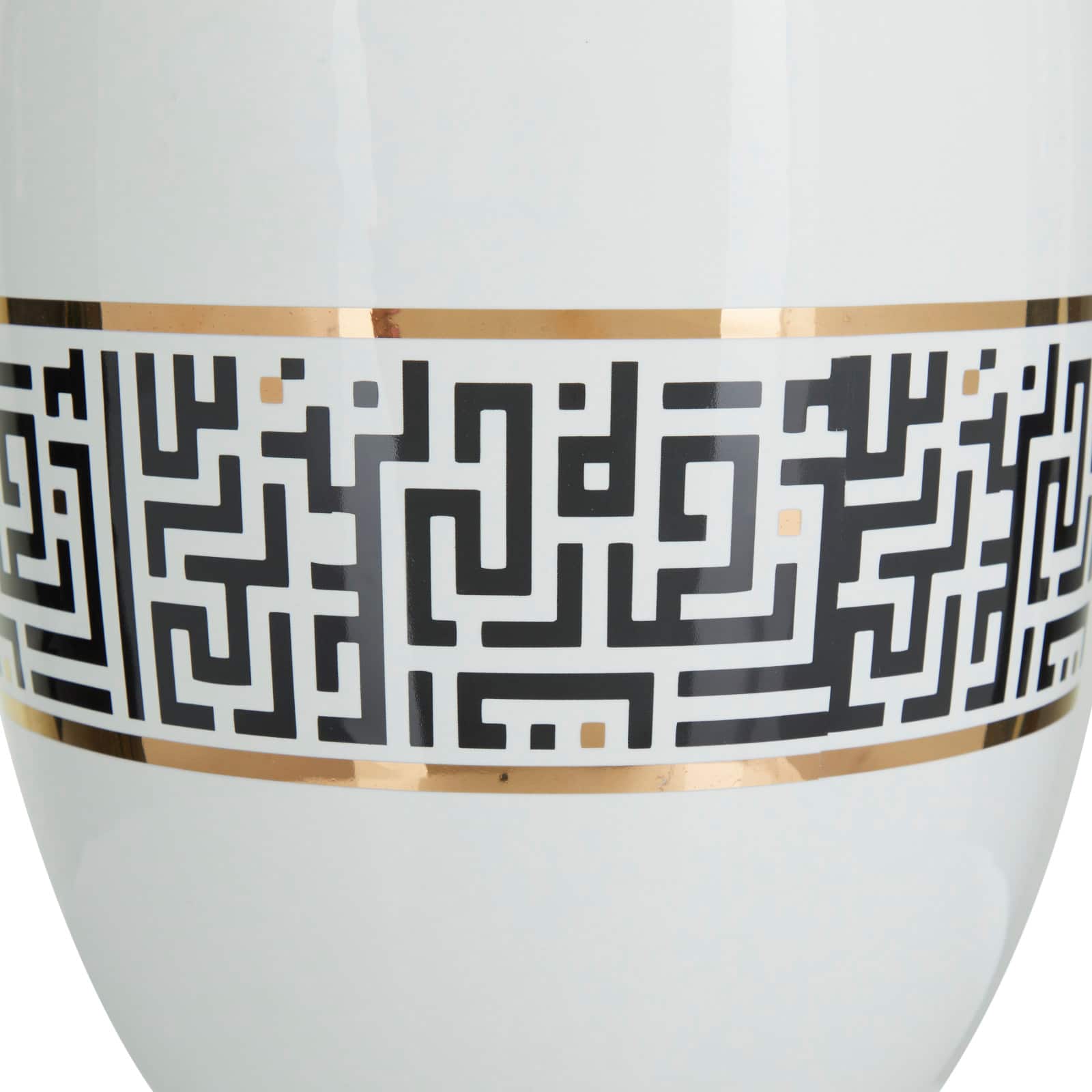 Gold Dolomite Glam Vase, 15" x 8" x 8"