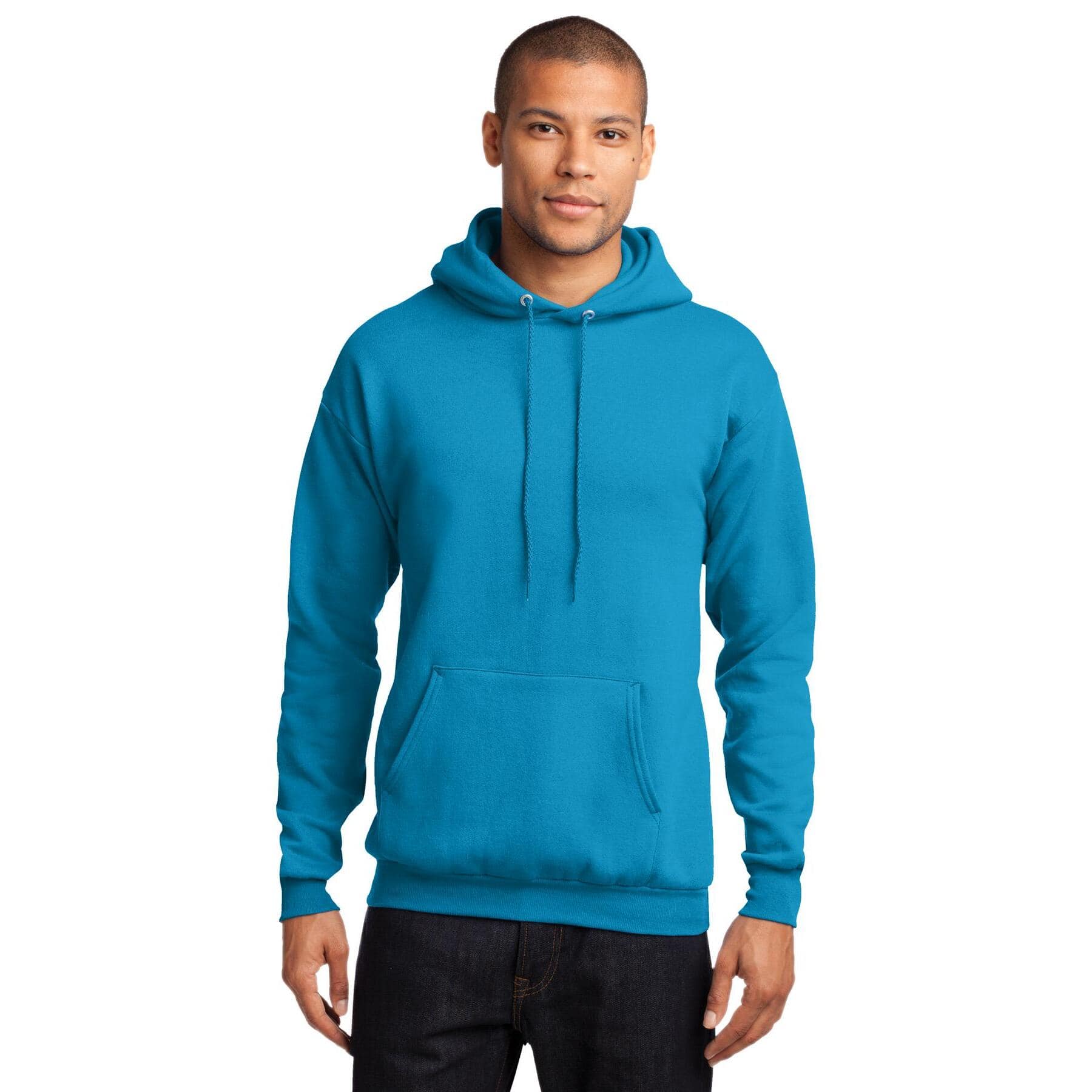 Port & Company® Neon Core Fleece Pullover Hooded Sweatshirt