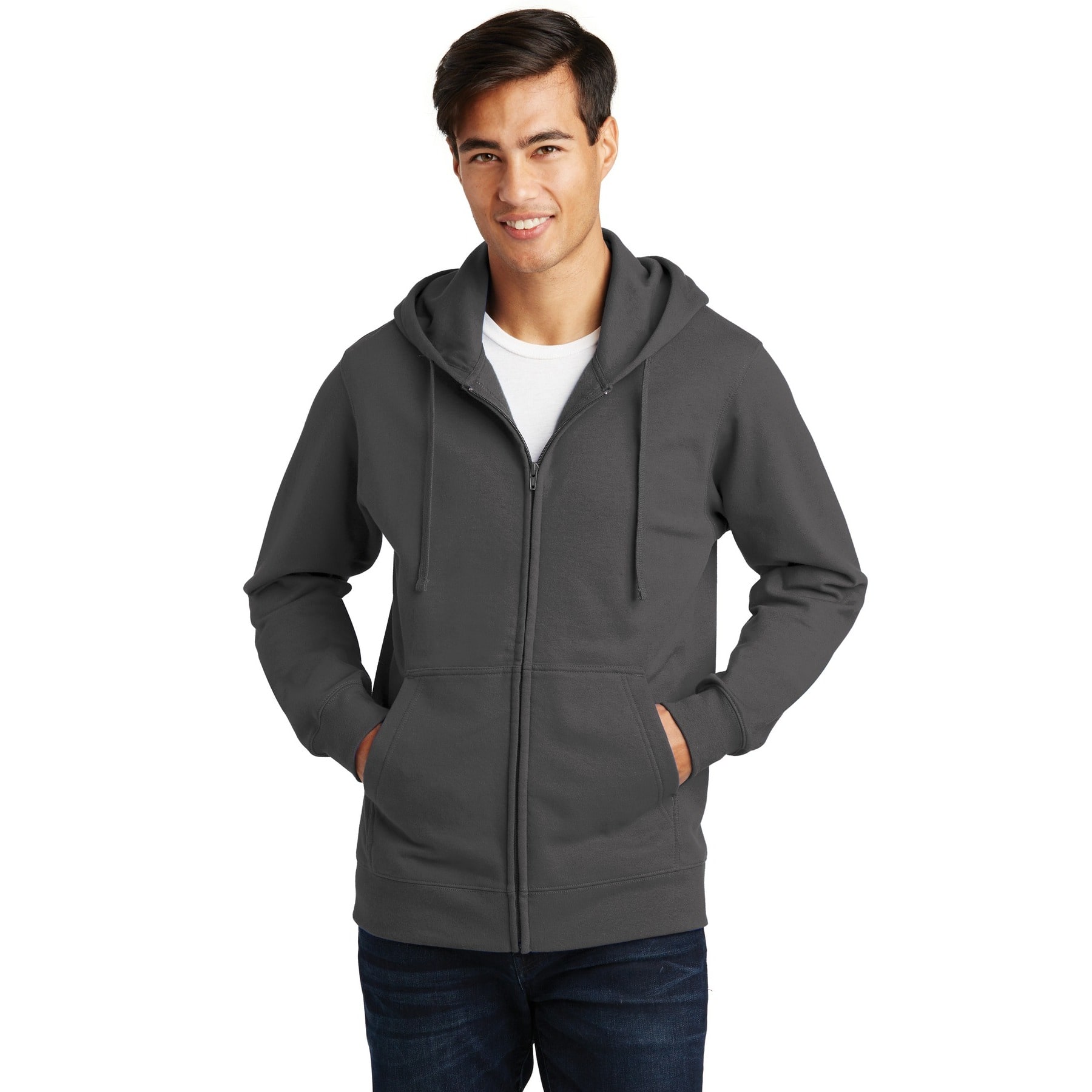 Port & Company® Fan Favorite Fleece Full-Zip Hooded Sweatshirt