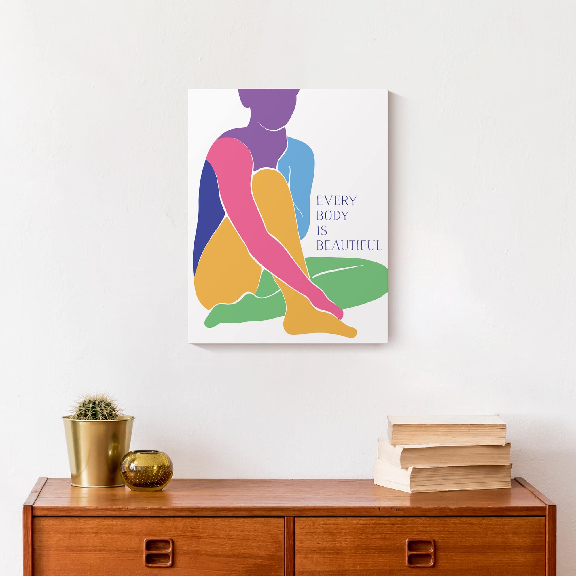 Every Body is Beautiful 11" x 14" Canvas Wall Art