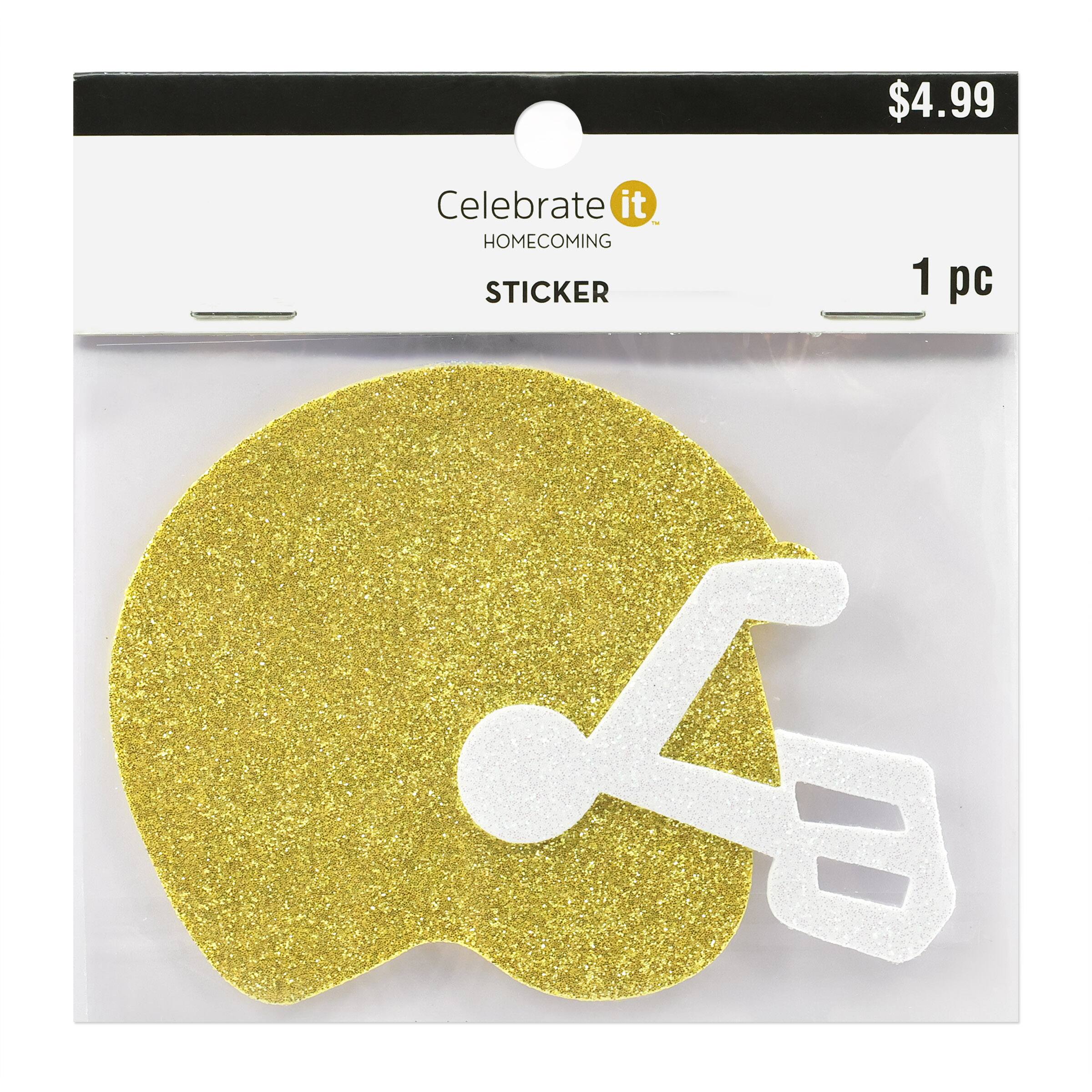 Glitter Football Helmet Foam Sticker by Celebrate It