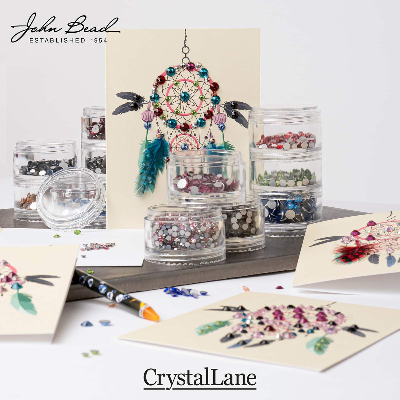 Crystal Lane DIY Assorted Glass Round Flatback Rhinestones Combo