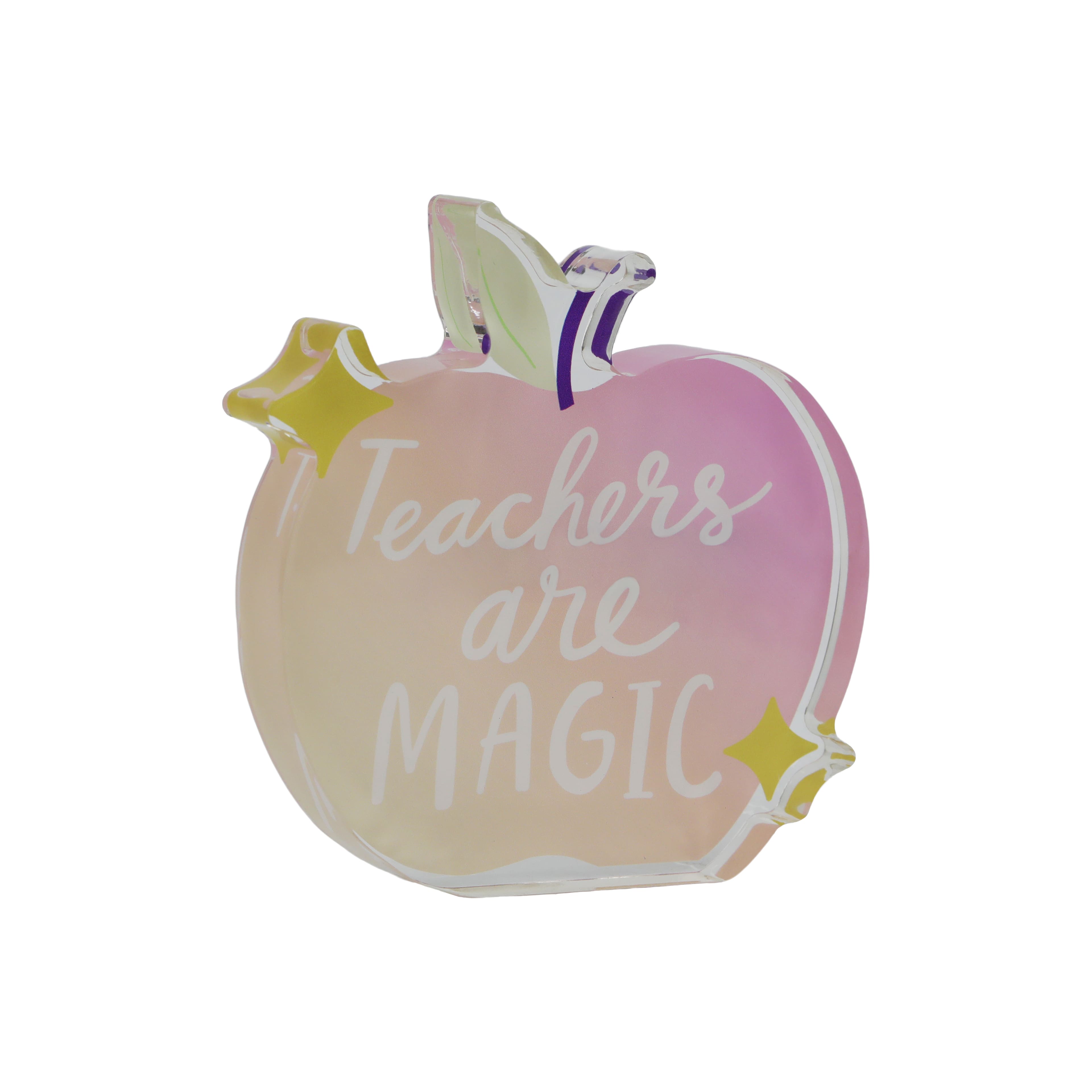 Class Rules! Teacher Apple Acrylic Tabletop Décor by B2C™