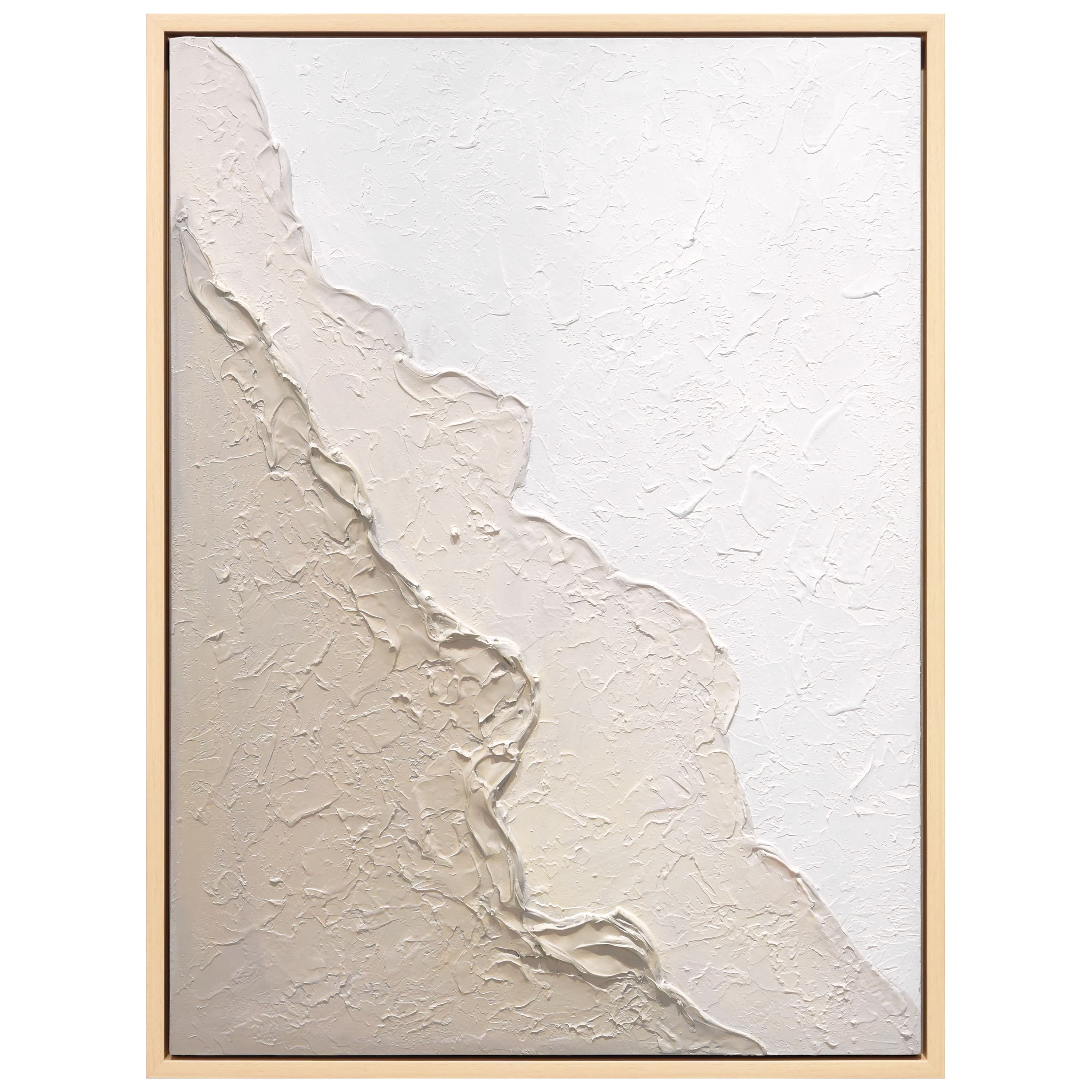 Empire Art Direct 30" x 40" Natural Flow Heavily Textured Hand Painted Framed Canvas Wall Art