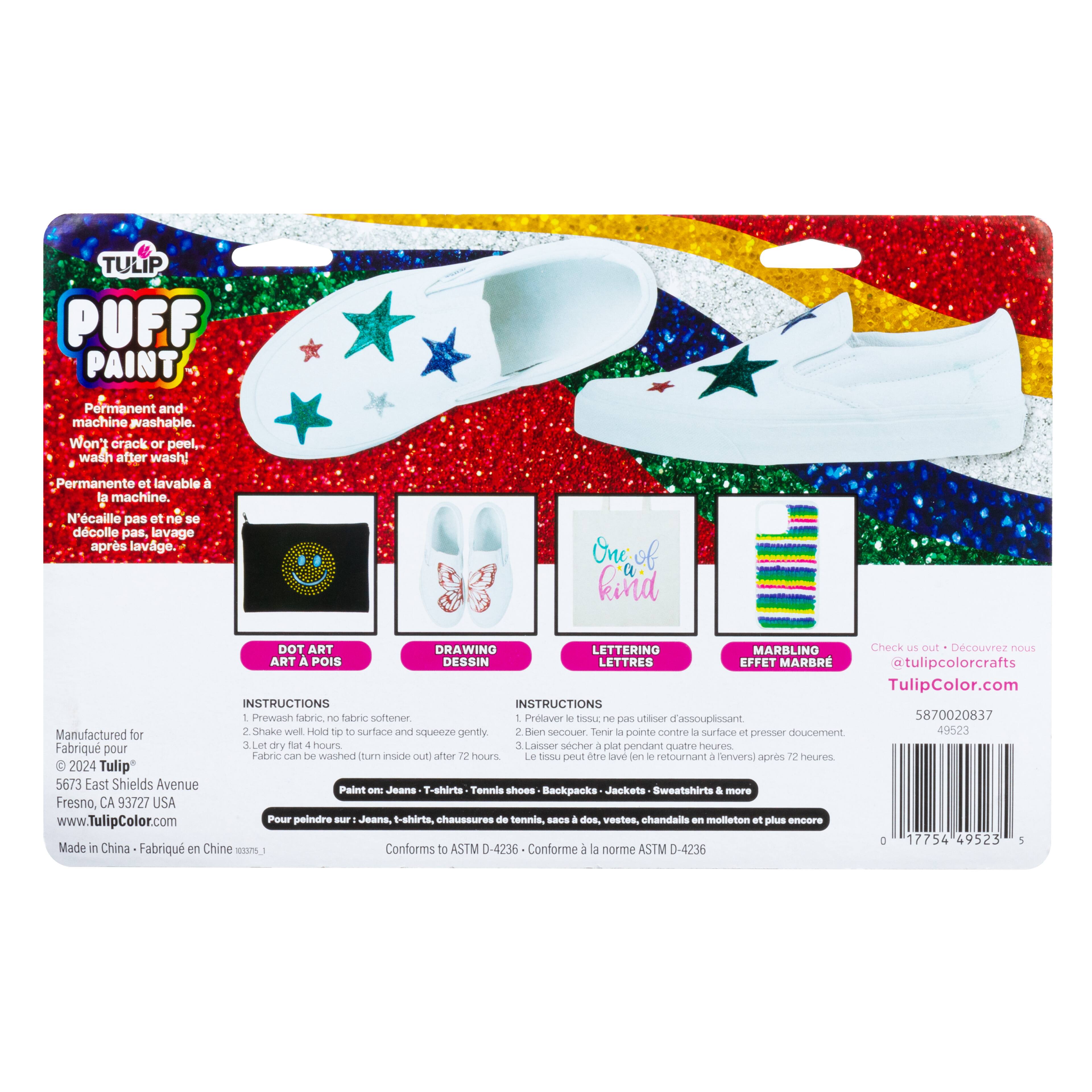 6 Packs: 10 ct. (60 total) Tulip® Glitter Puff Paint Set