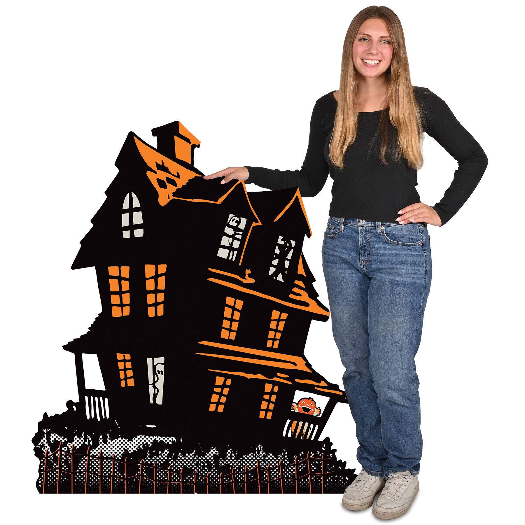 Beistle Vintage Halloween Haunted House Stand-Up Photo Prop